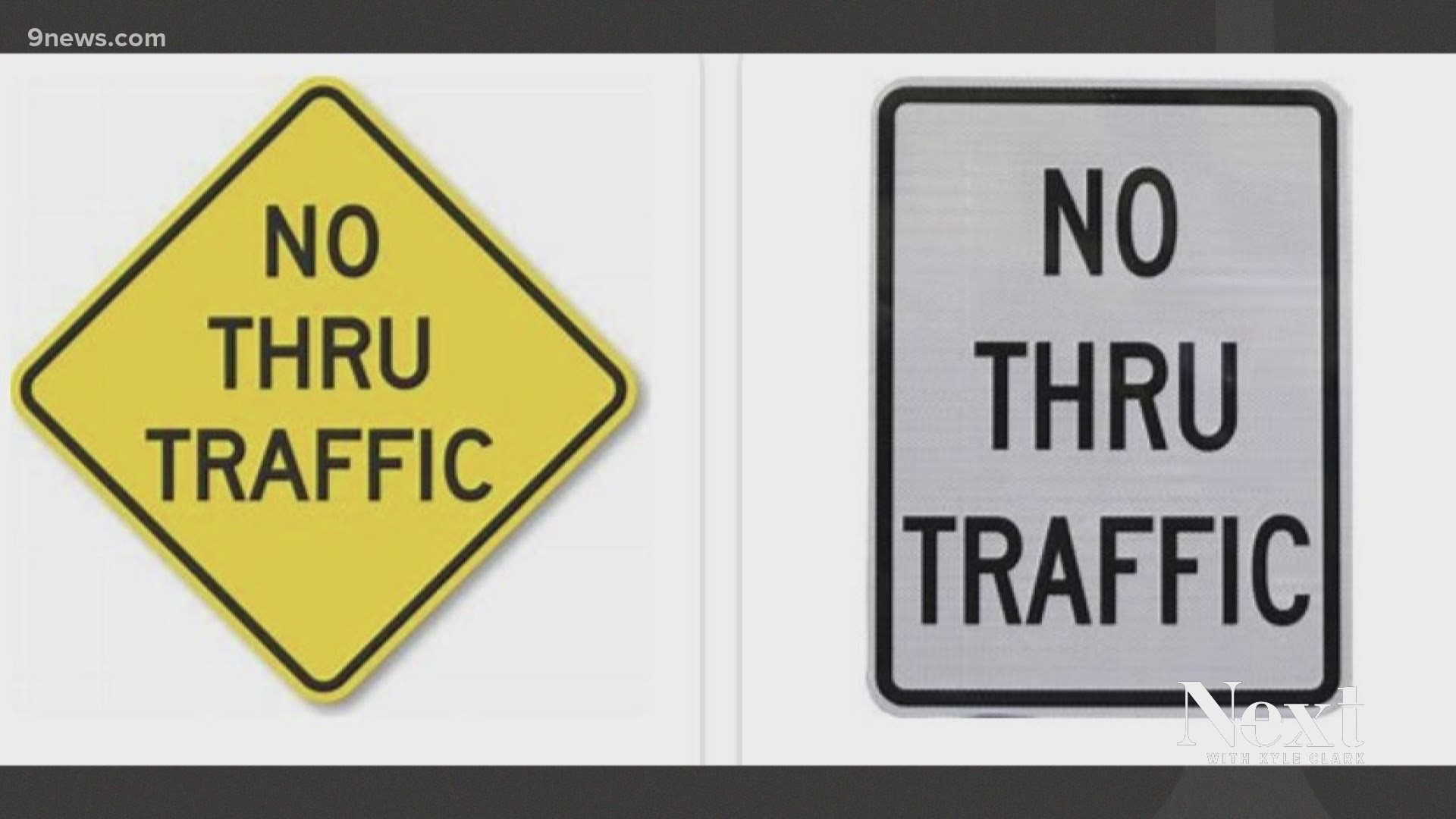 Following our story about street signs earlier this week, we got a question wondering about these "no thru traffic" signs.