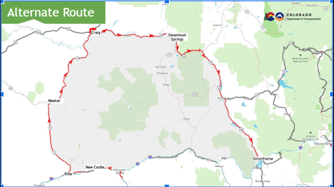 Cdot Road Closures Map Cdot Urges Drivers Use Cotrip Org Not Phone Apps For Detours 9news Com