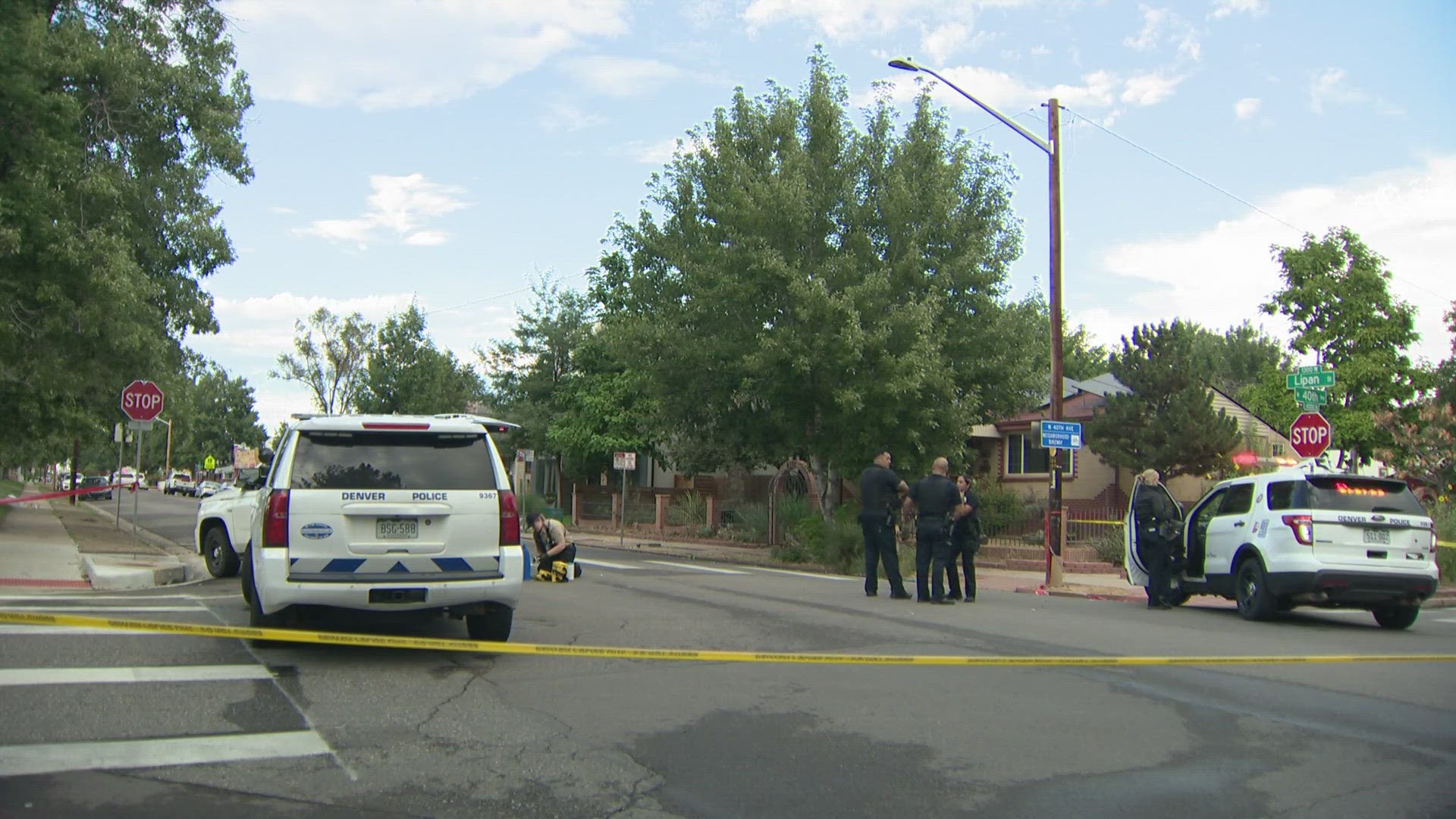 The shooting happened near the intersection of 40th Avenue and Lipan Street in Denver's Sunnyside neighborhood.