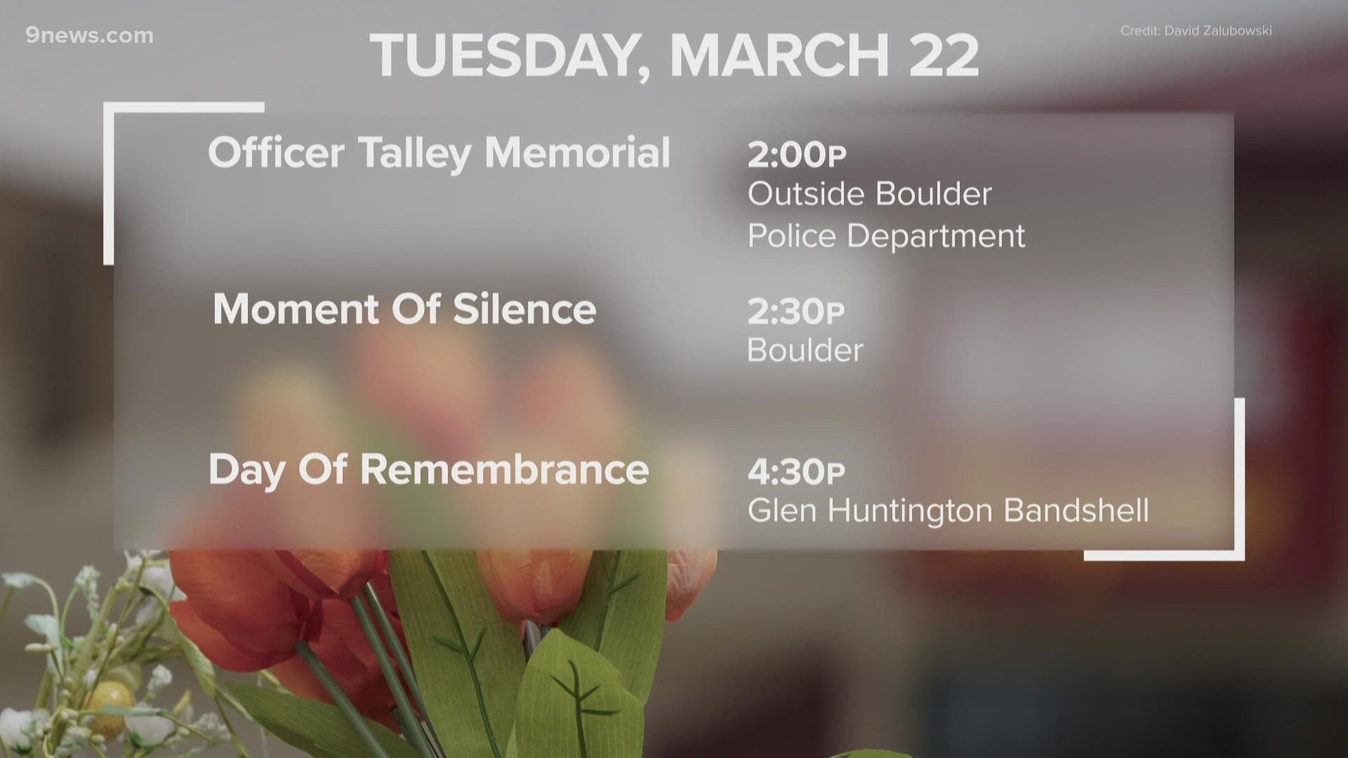 The City of Boulder will commemorate the deaths of the 10 victims of the King Soopers shooting a year ago with Day of Remembrance events on Tuesday.