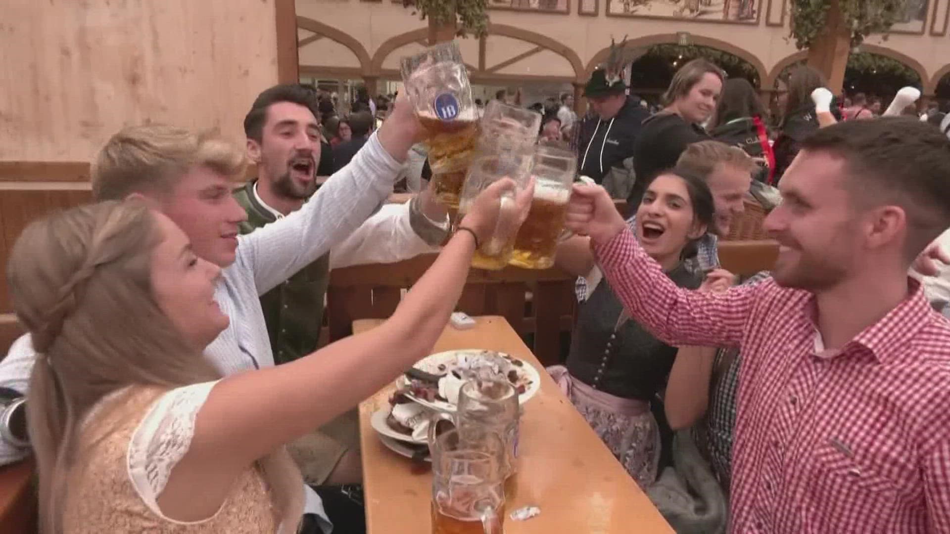 The 187th Oktoberfest is happening now in Munich, Germany after a 2-year break due to the pandemic.