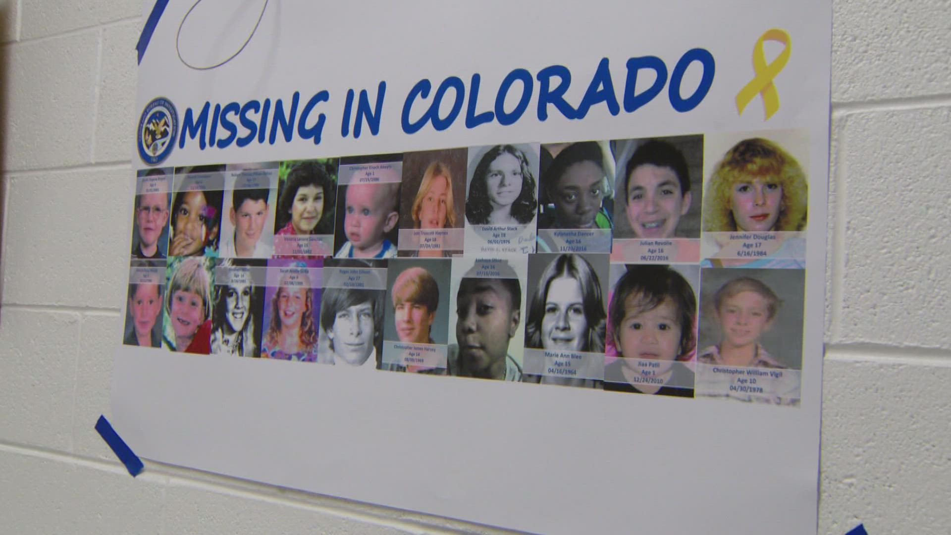 The Missing in Colorado event let families enter photos, dental records and DNA into a national missing person database.