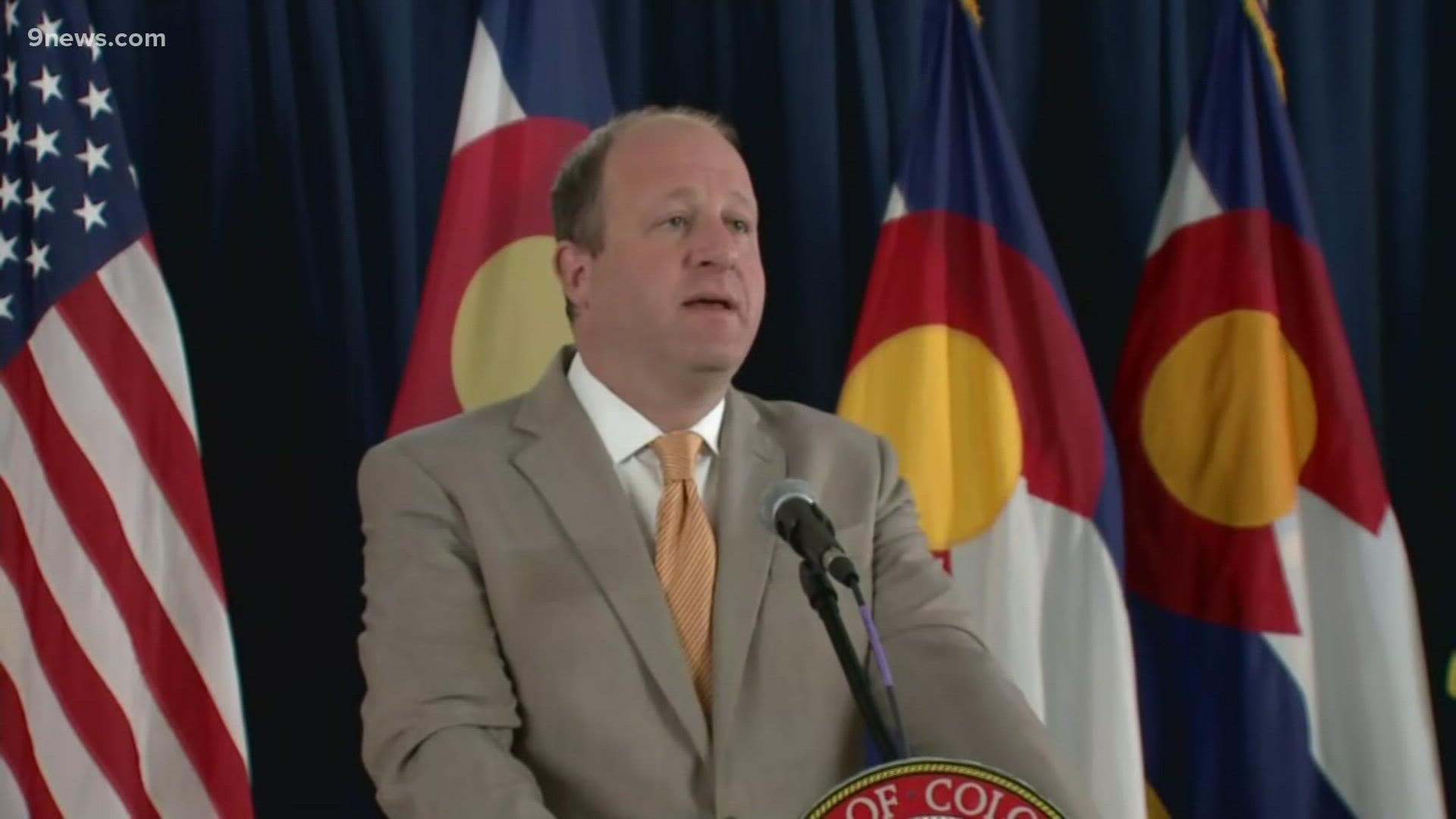 Gov. Jared Polis said he's not considering any statewide mitigation measures, as several metro Denver counties are re-enacting mask mandates.