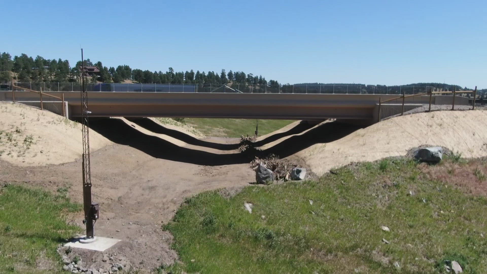 The new underpass will provide better movement for elk, mule deer, black bears, coyotes, mountain lions and bobcats while improving driver safety.