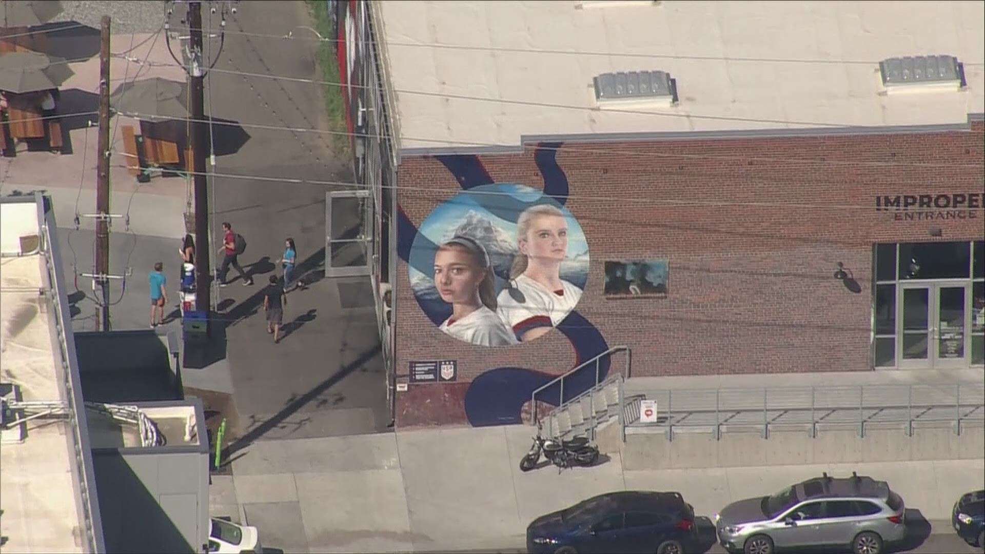 You can see Colorado natives Mallory Pugh and Lindsey Horan enshrined on the side of Improper City in Denver's RiNo district.
