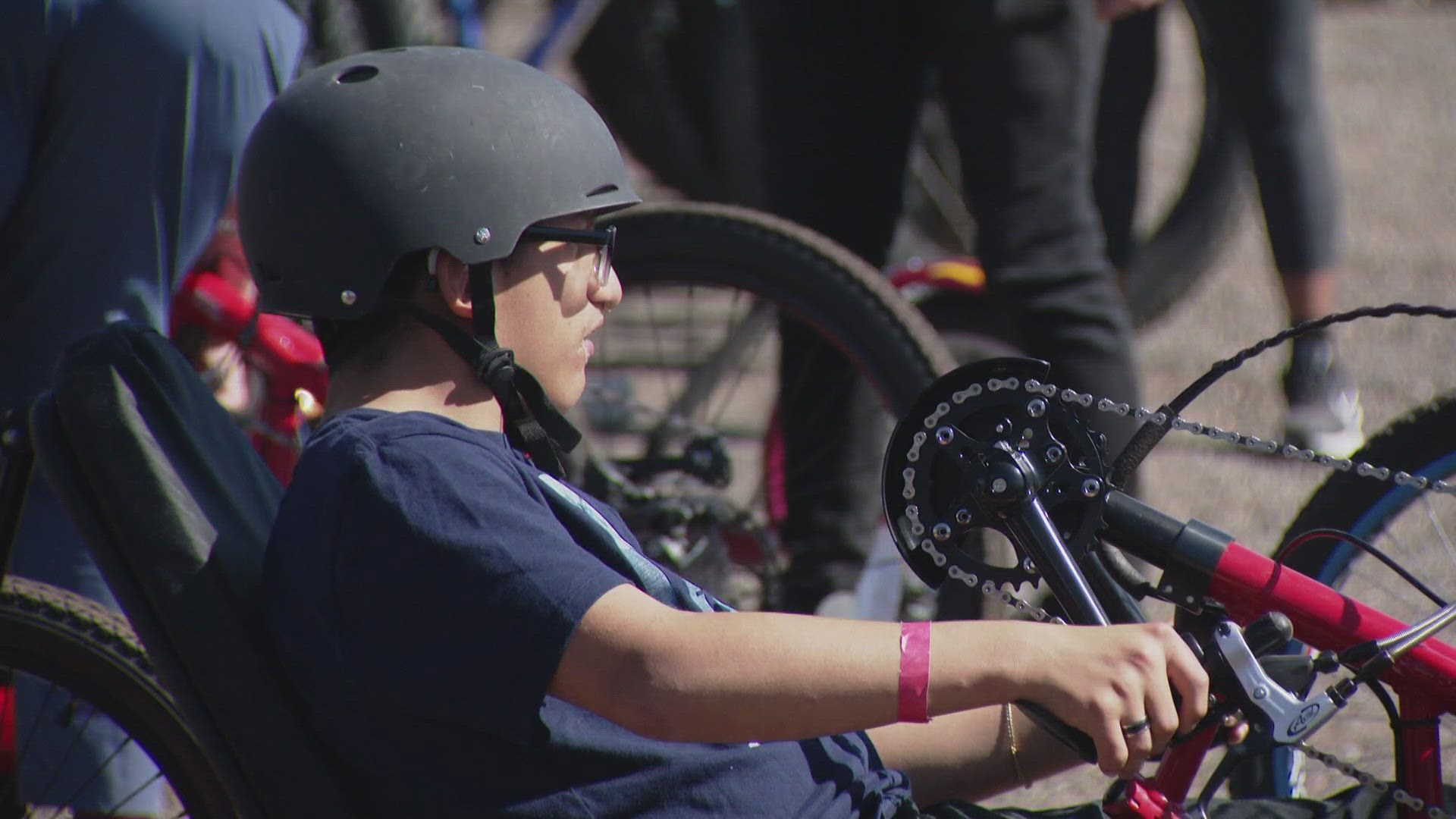 The National Sports Center for the Disabled hosted a field day for about 100 students from Aurora Public Schools to help launch their new program.