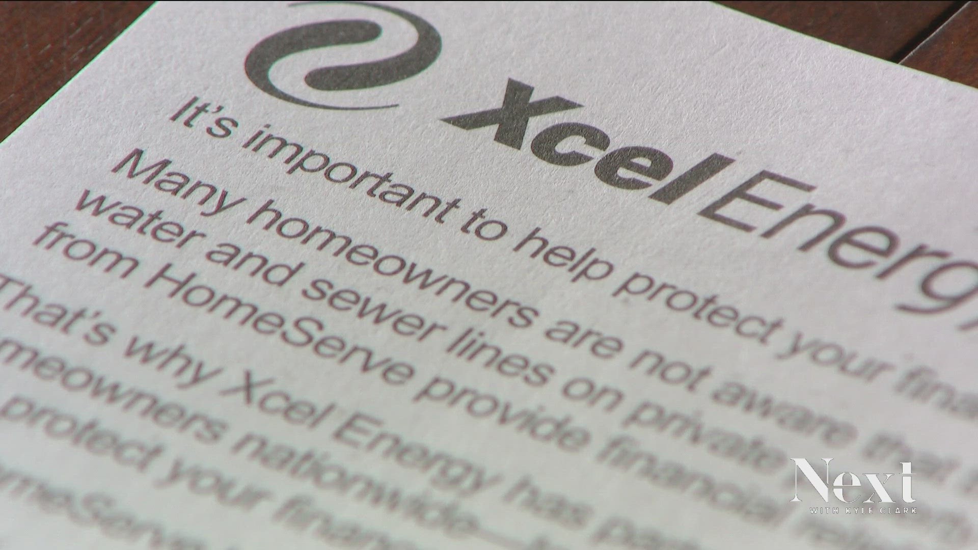 Xcel said the company approves the mailers that are co-branded with HomeServe to explain the protection plan's value to customers.
