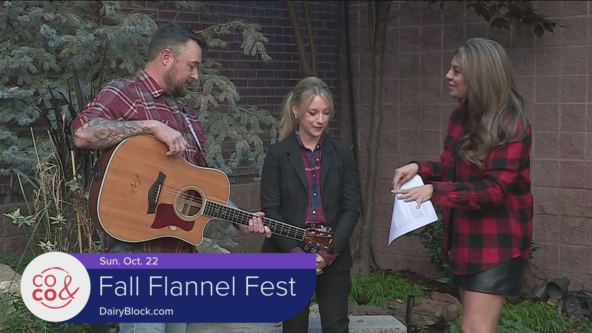 The Fall Flannel Festival is Sunday, Oct. 22 from 11-2. It's free to attend this weekend at the Dairy Block. Check out DairyBlock.com for more information.