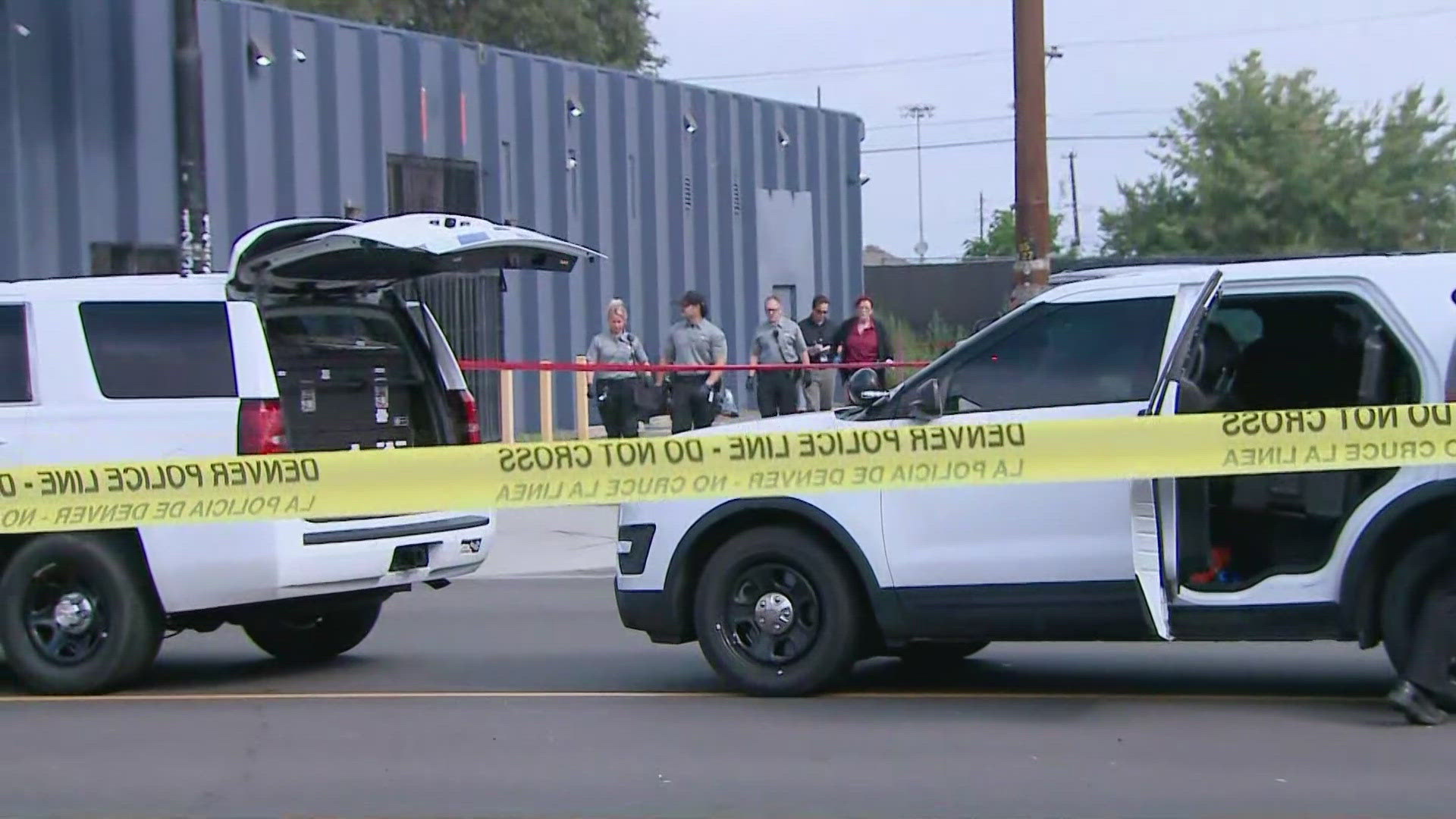 A person was taken to the hospital after a shooting involving officers Monday morning in Denver, according to police.