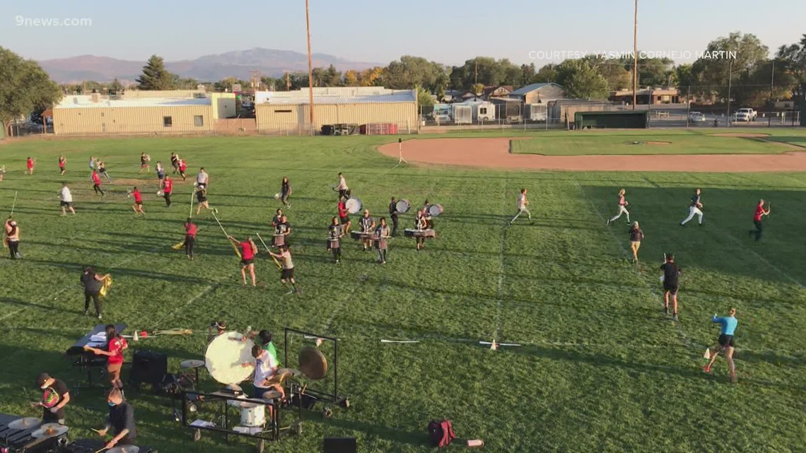 Marching band students prepare for a return to competition