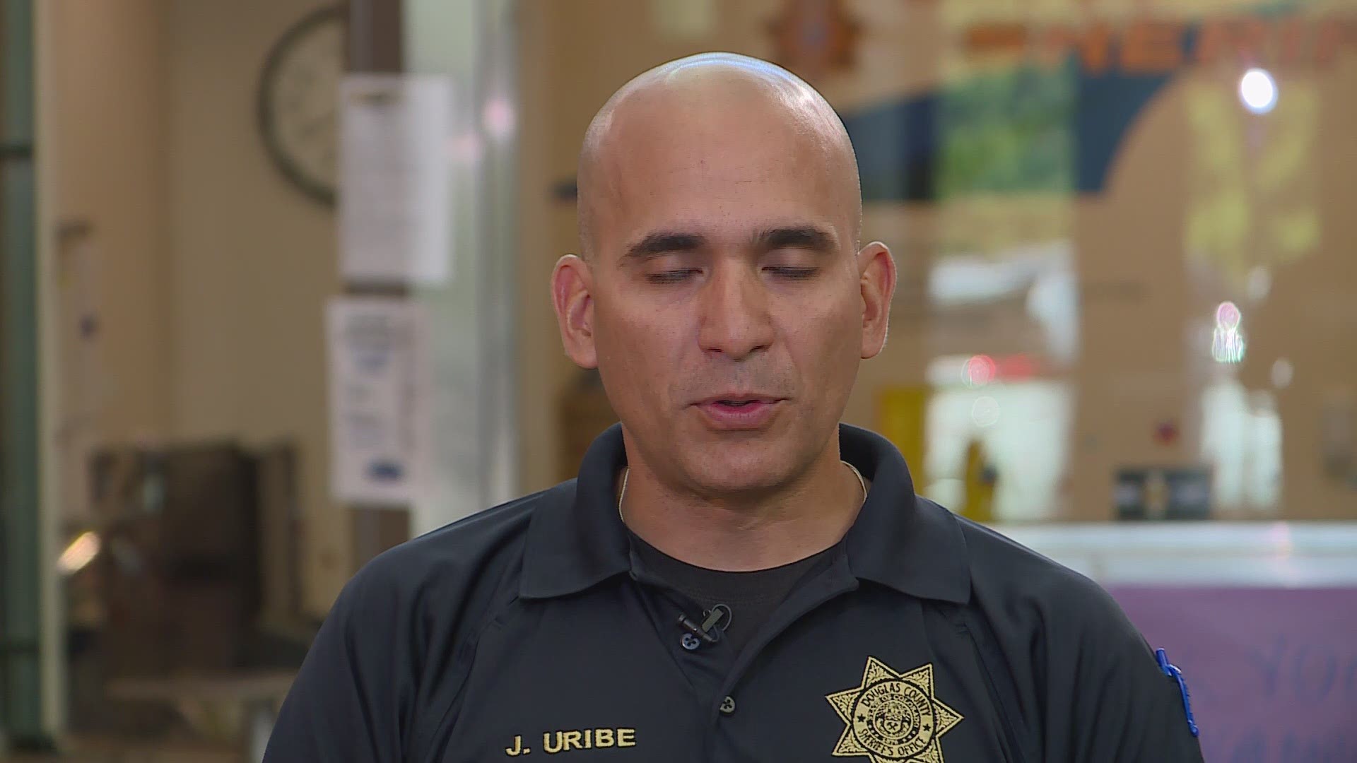 Douglas County Sheriff’s Deputy Gabriel Uribe spoke exclusively to 9NEWS before his first day on-duty Wednesday.
