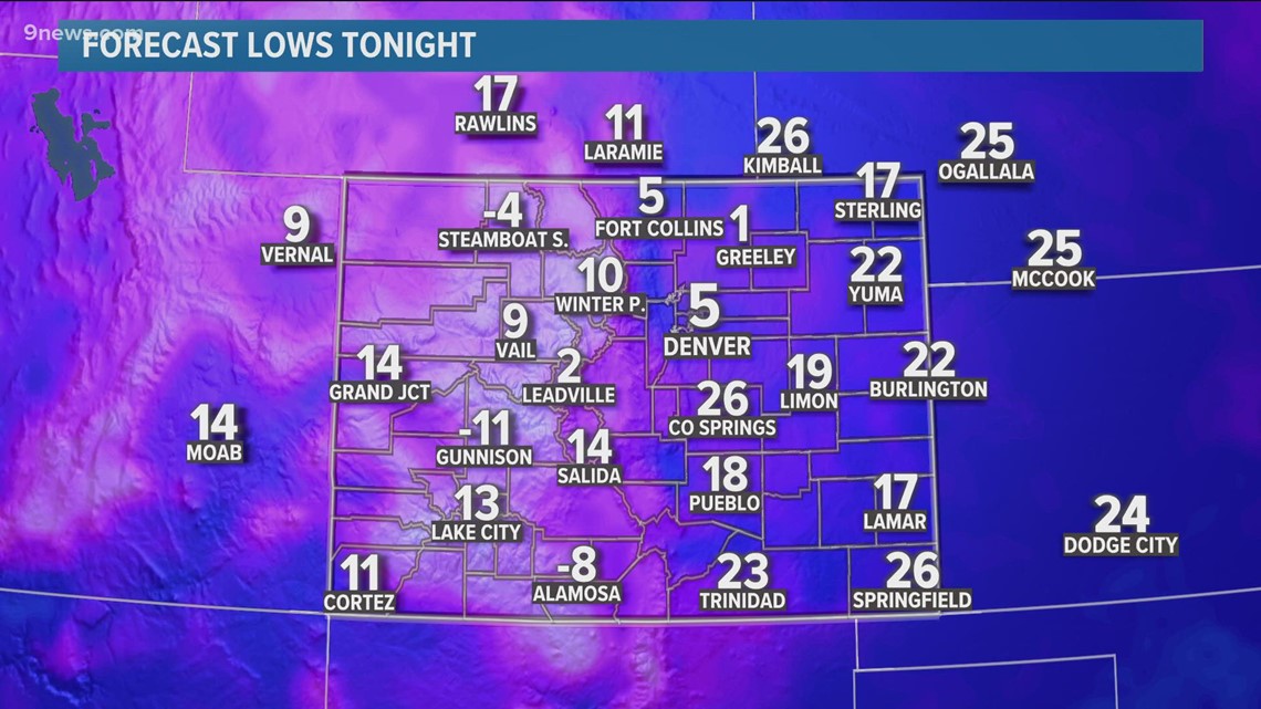 The Denver Gazette forecast for Friday | 9news.com