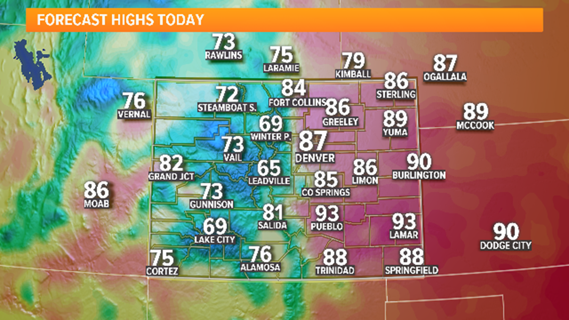 Denver, Colorado, Front Range weather forecast