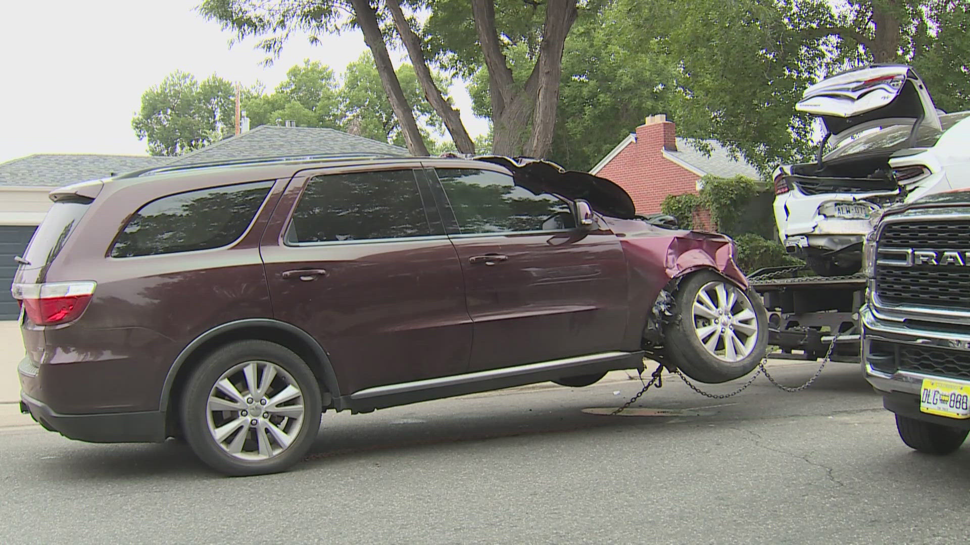 A neighborhood west of I-25 has seen a handful of crashes over the last few years, and neighbors think it's only a matter of time before someone gets seriously hurt.