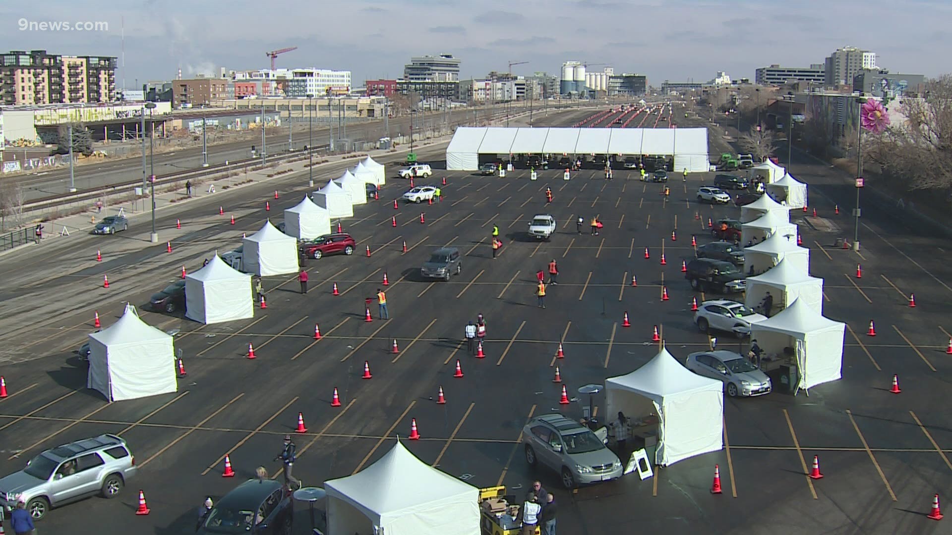 Colorado saw its first mass COVID vaccine drive thru at Coors Field Sunday. Through a state partnership with UCHealth and the Rockies, 1,000 people were vaccinated.