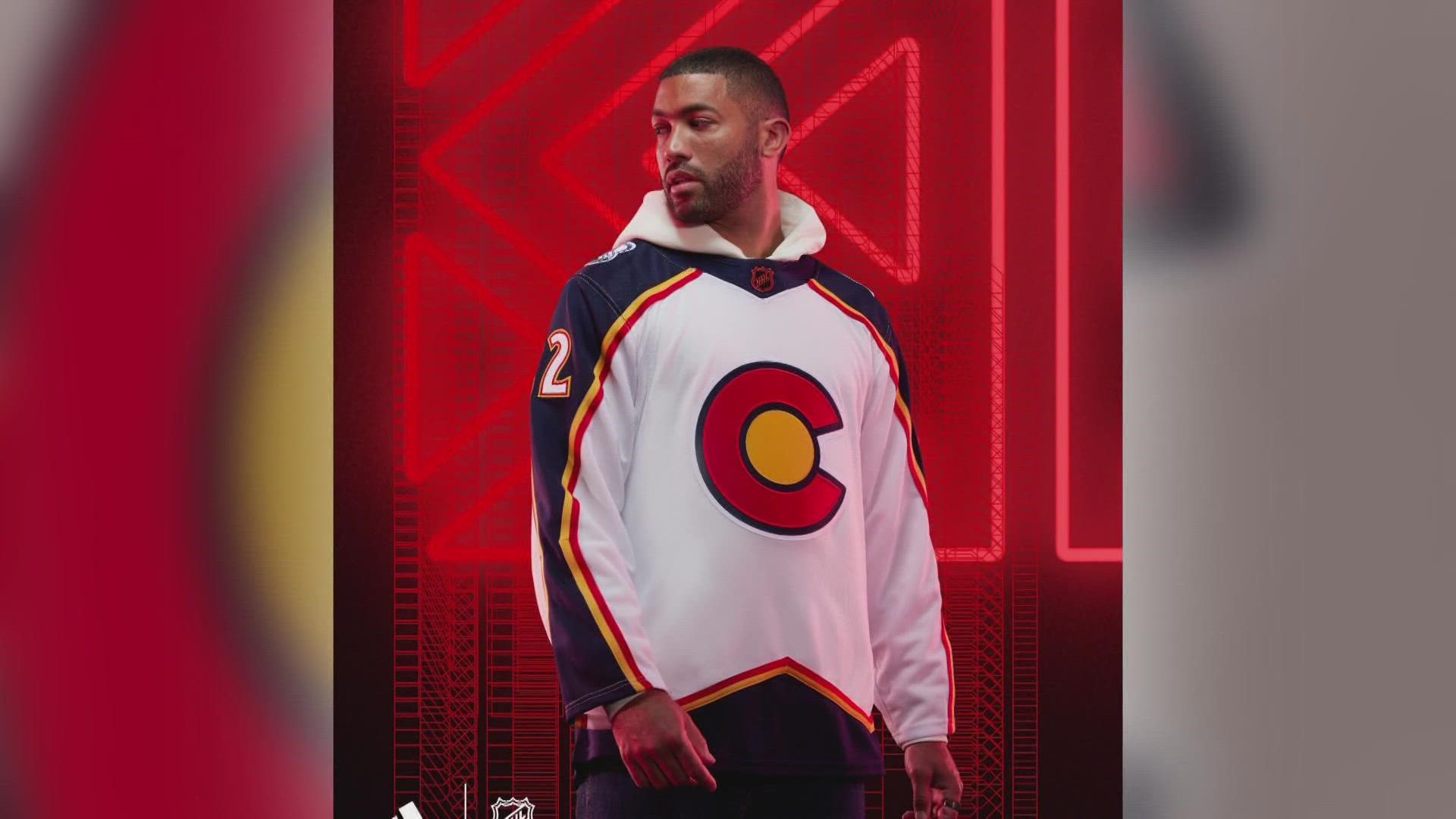 The Avs new sweater incorporates a lot of the Colorado State flag and pays homage to the old days of "Rockey Hockey".