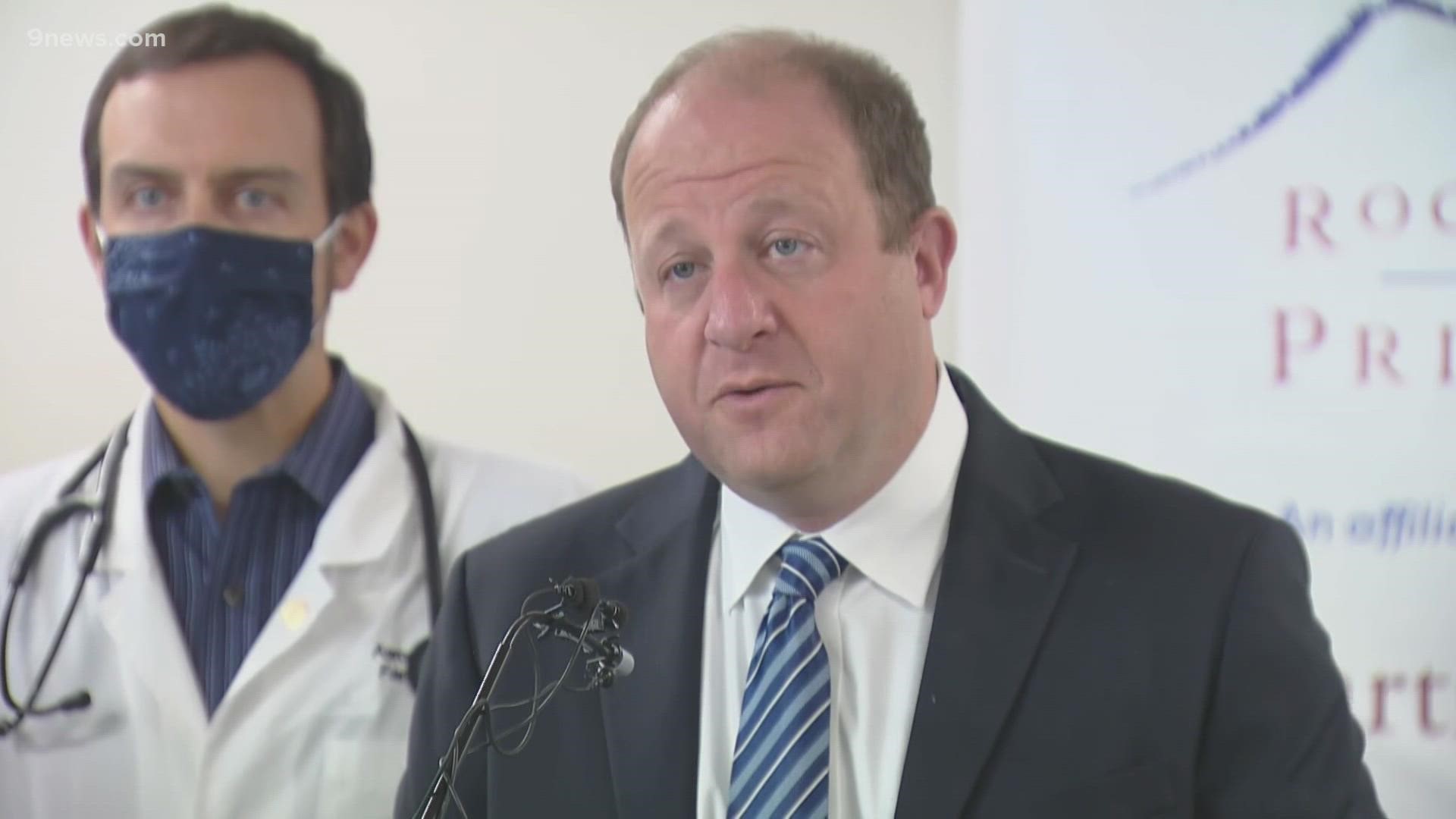 Polis provided an update Thursday on the state's response to the pandemic and announced details of a new COVID-19 primary care vaccination program.