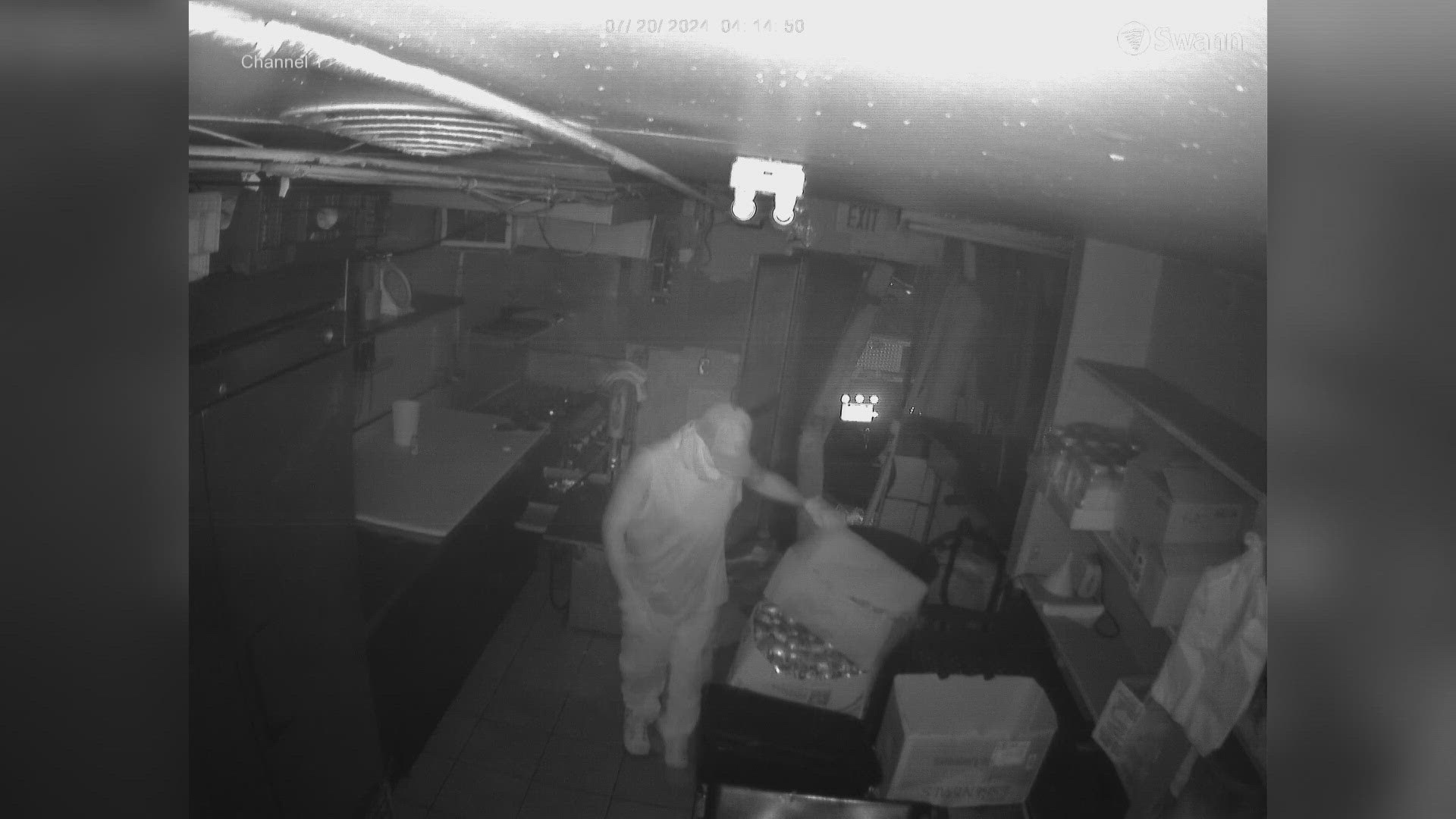 Columbine Steakhouse has been burglarized three times in the past two years, and the owner believes it's the same thief every time.