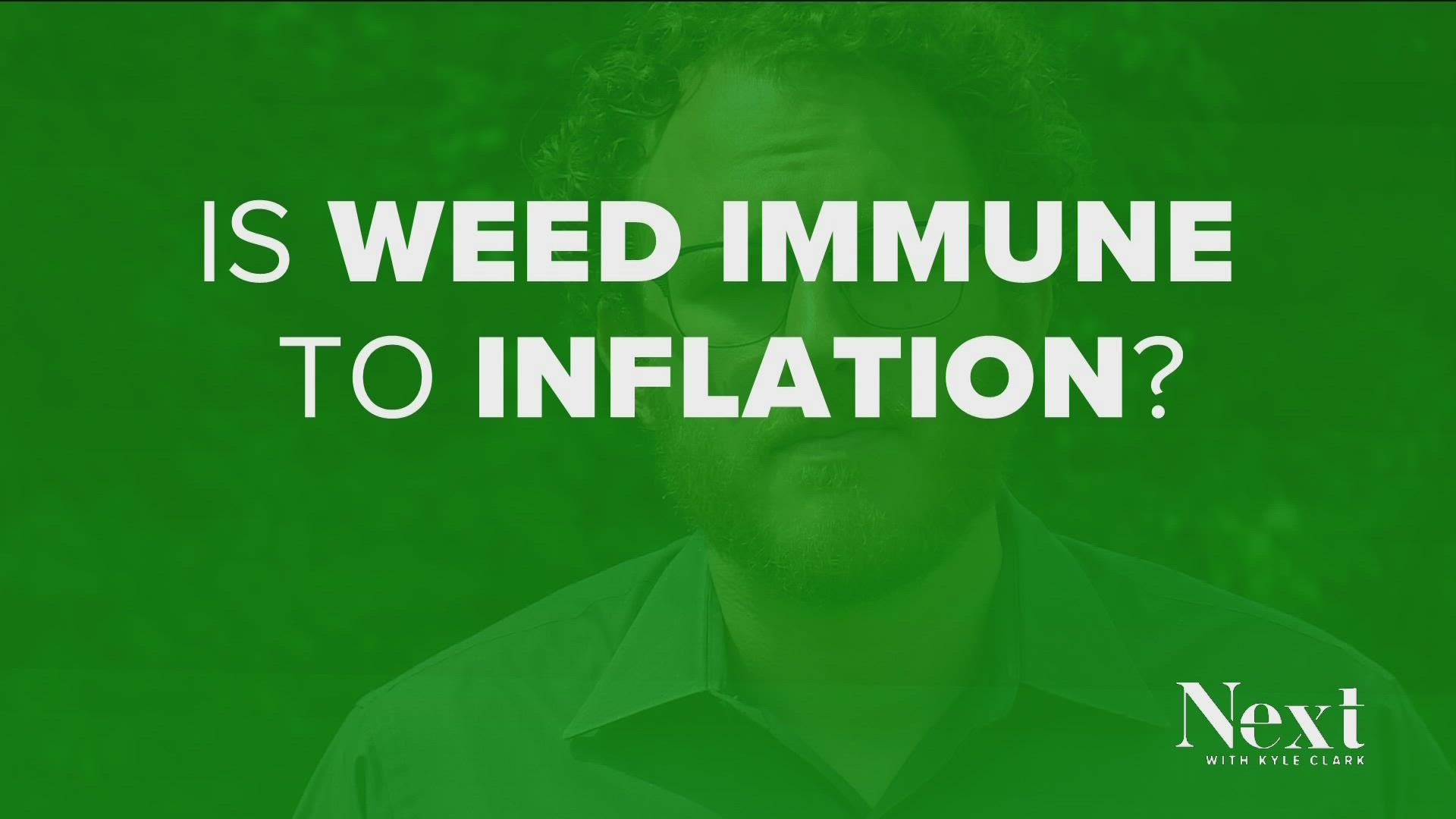 As inflation continues to impact wallets – we found a product that’s getting cheaper while nearly everything else gets more expensive – marijuana.