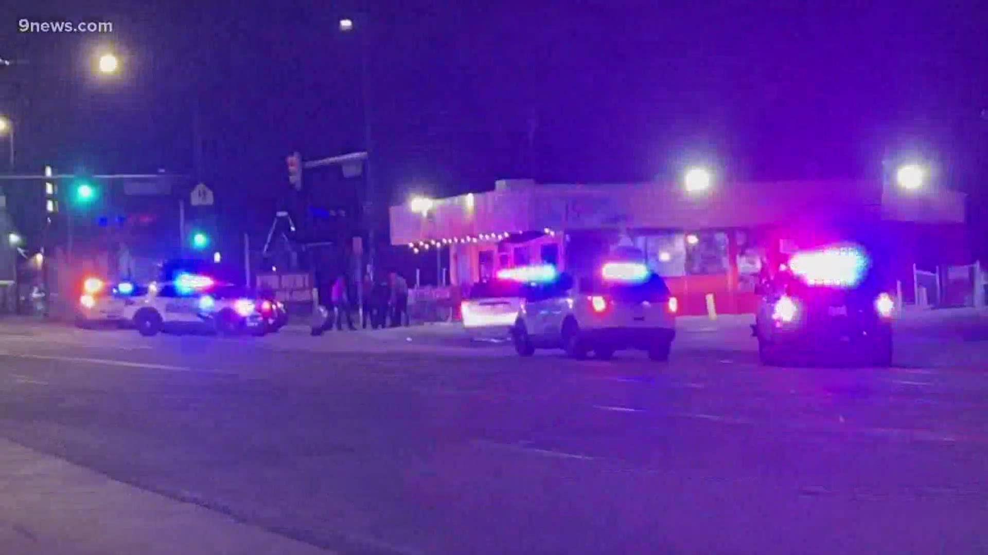 Police said officers shot and killed an armed man who fled from a traffic stop in Adams County, led a pursuit into Denver and fired shots at deputies.