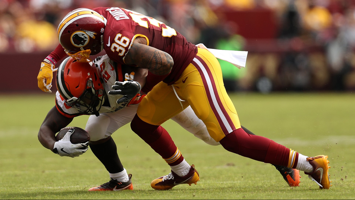 FOOTBALL: Washington Redskins LB Su'a Cravens Interview 