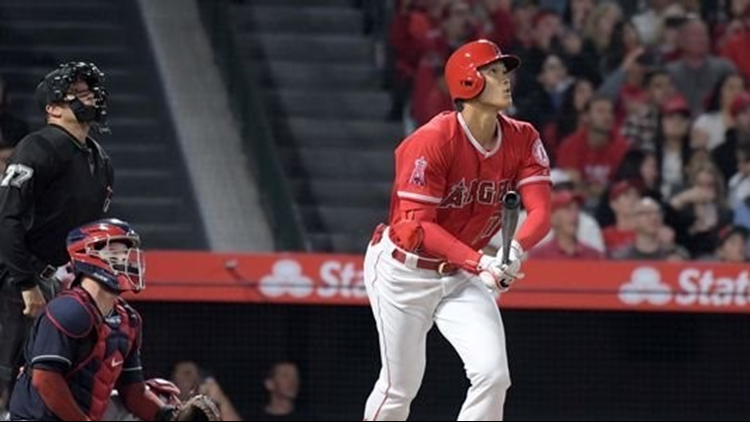 Shohei Ohtani hits first major-league homer in debut at Angel Stadium ...