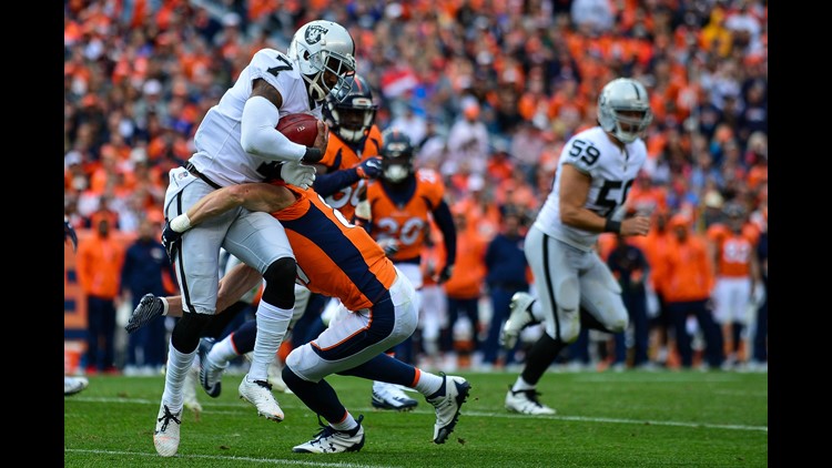 Marquette King enters Marquette King enters