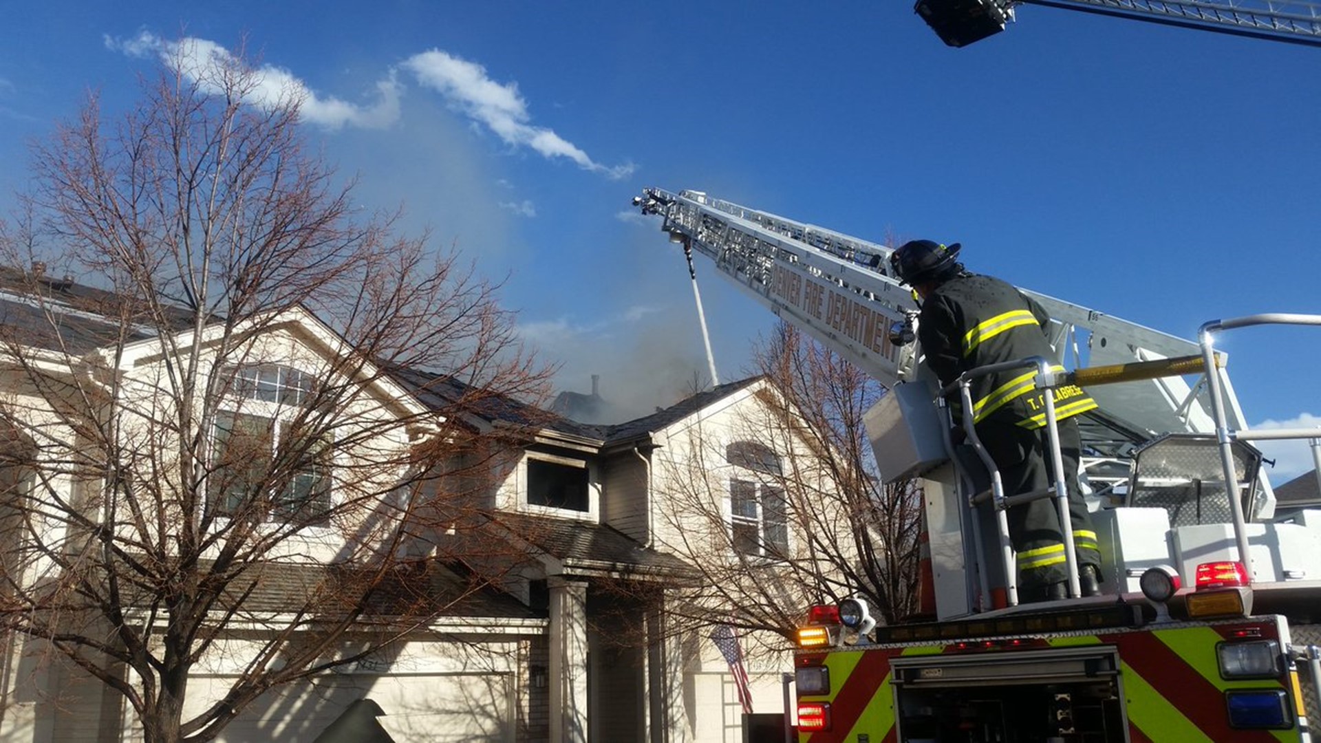 Photos Twoalarm fire in southeast Denver