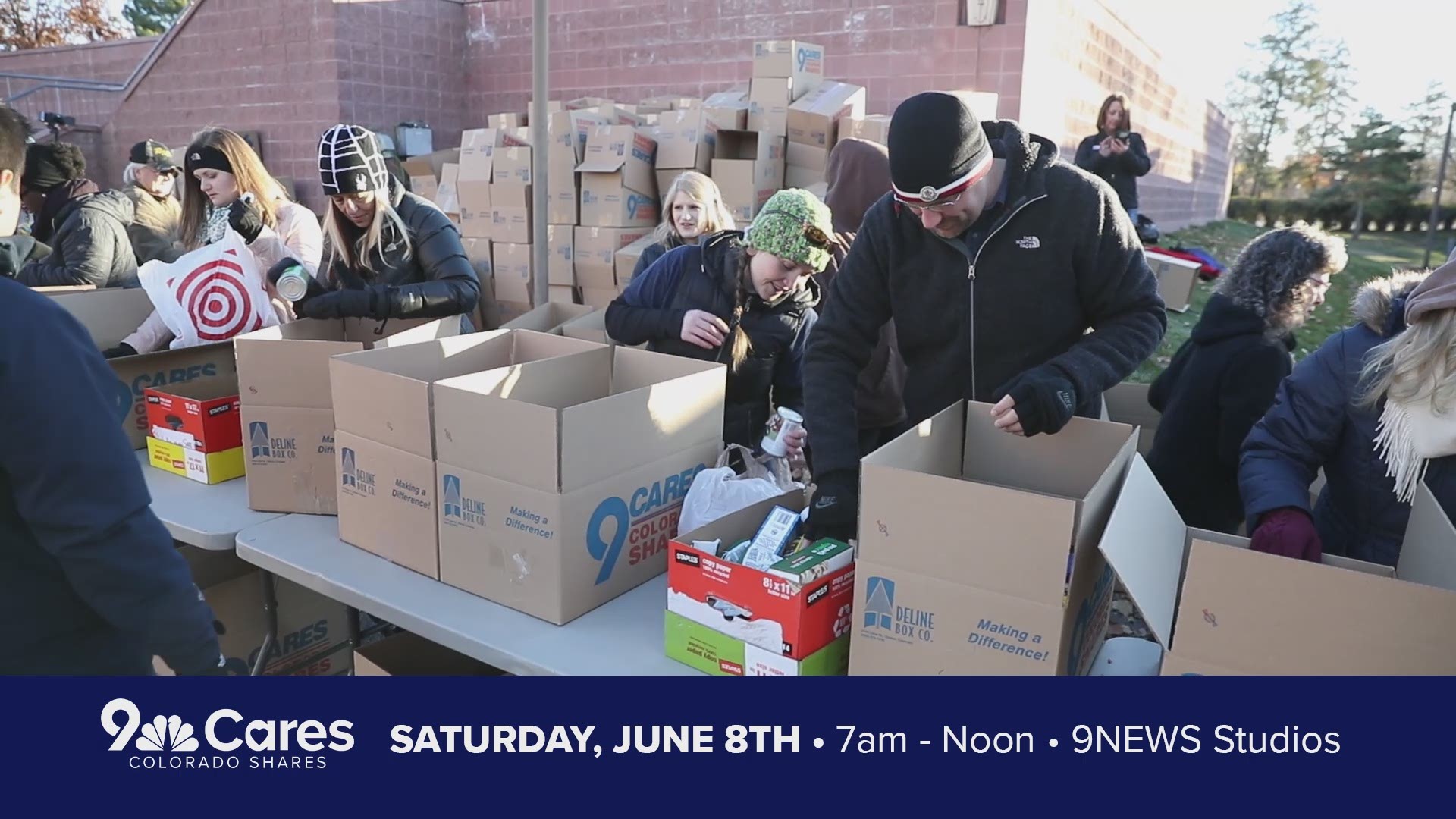 Help us fill the food banks and pantries in our community by donating nonperishable food at our 9Cares summer food drive. The annual event will be held on Saturday, June 8, 2019 from 7 a.m. to 12 p.m. The event will take place at the 9NEWS Studios at 500 East Speer Boulevard in Denver.