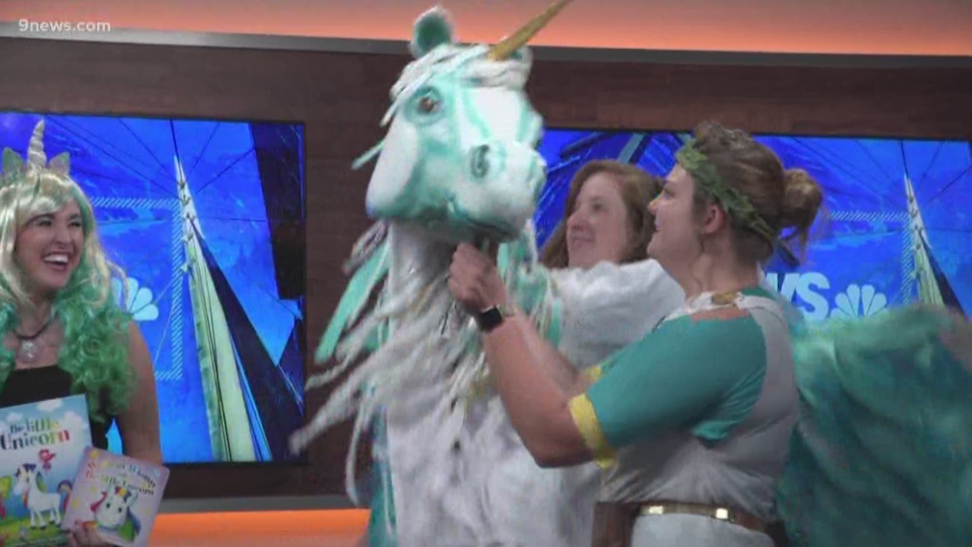 Some special guests stopped by the 9NEWS studio to tell us all about the Unicorn Festival taking place this weekend at Clement Park in Littleton.
