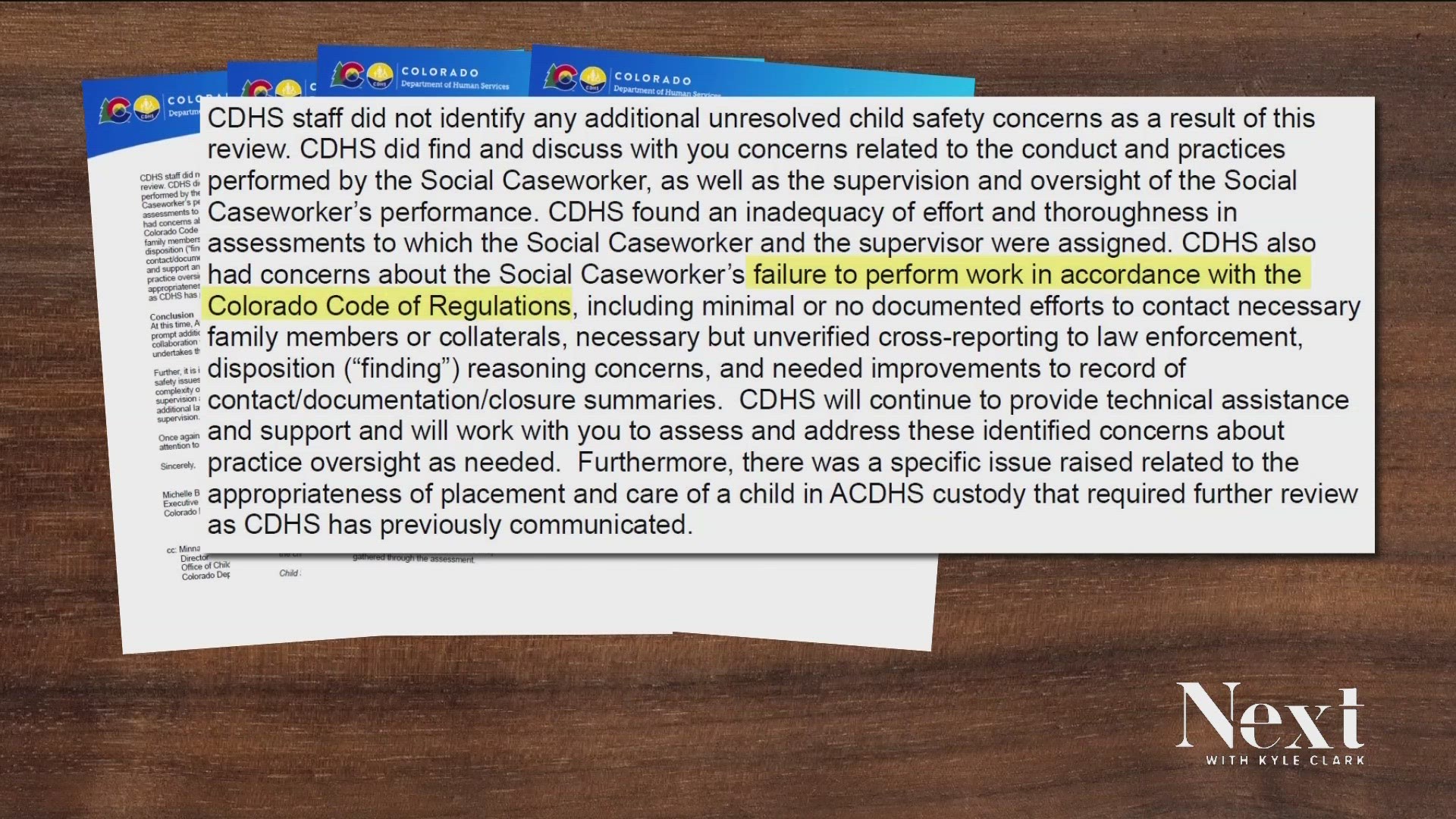 Colorado's Dept. of Human Services says a year-long investigation didn't find systemic problems there despite two separate issues.