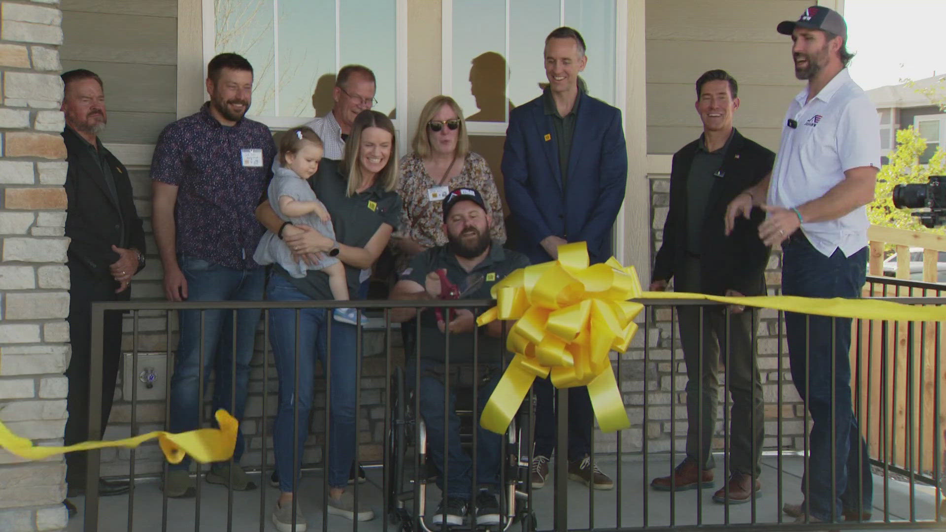 The fully furnished home was a gift from Homes for Wounded Warriors.