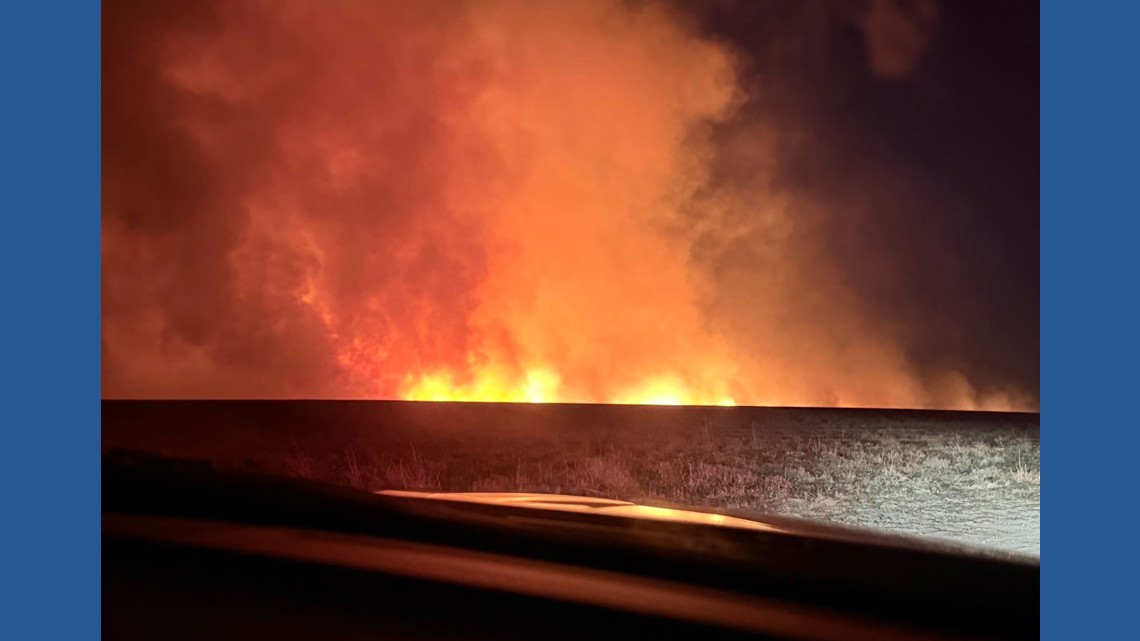 Sparks from semi-truck started grass fire in eastern Colorado
