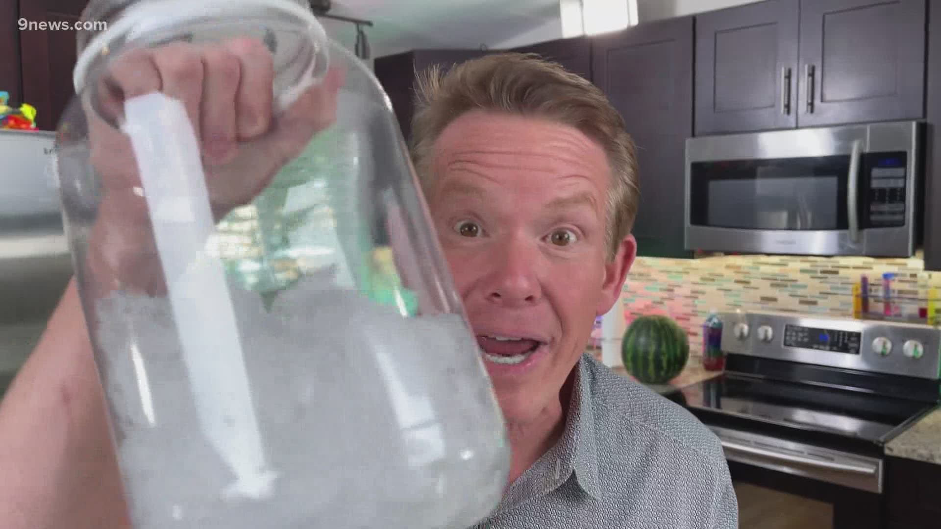 Science guy Steve Spangler shows us how to lower the temperature of ice to make your own refreshing ice cream.
