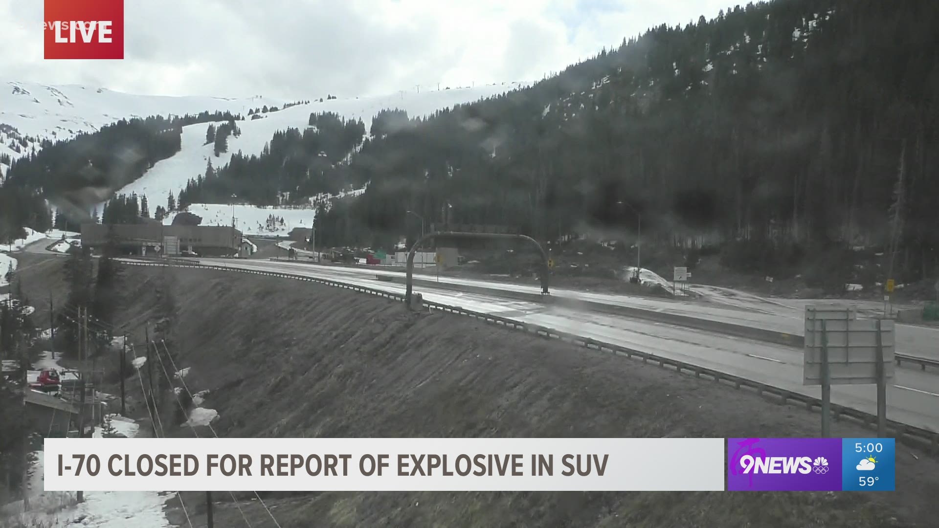 Closures are in place on either side of the tunnel, CDOT said.