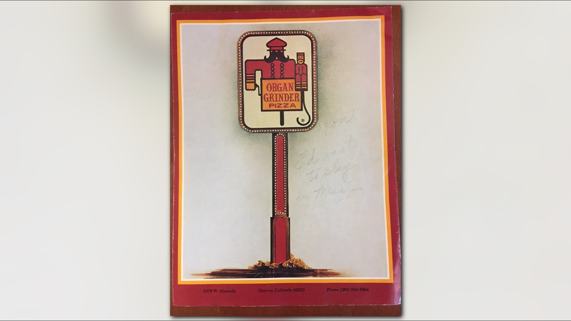 You Are Here Remembering The Organ Grinder in Denver