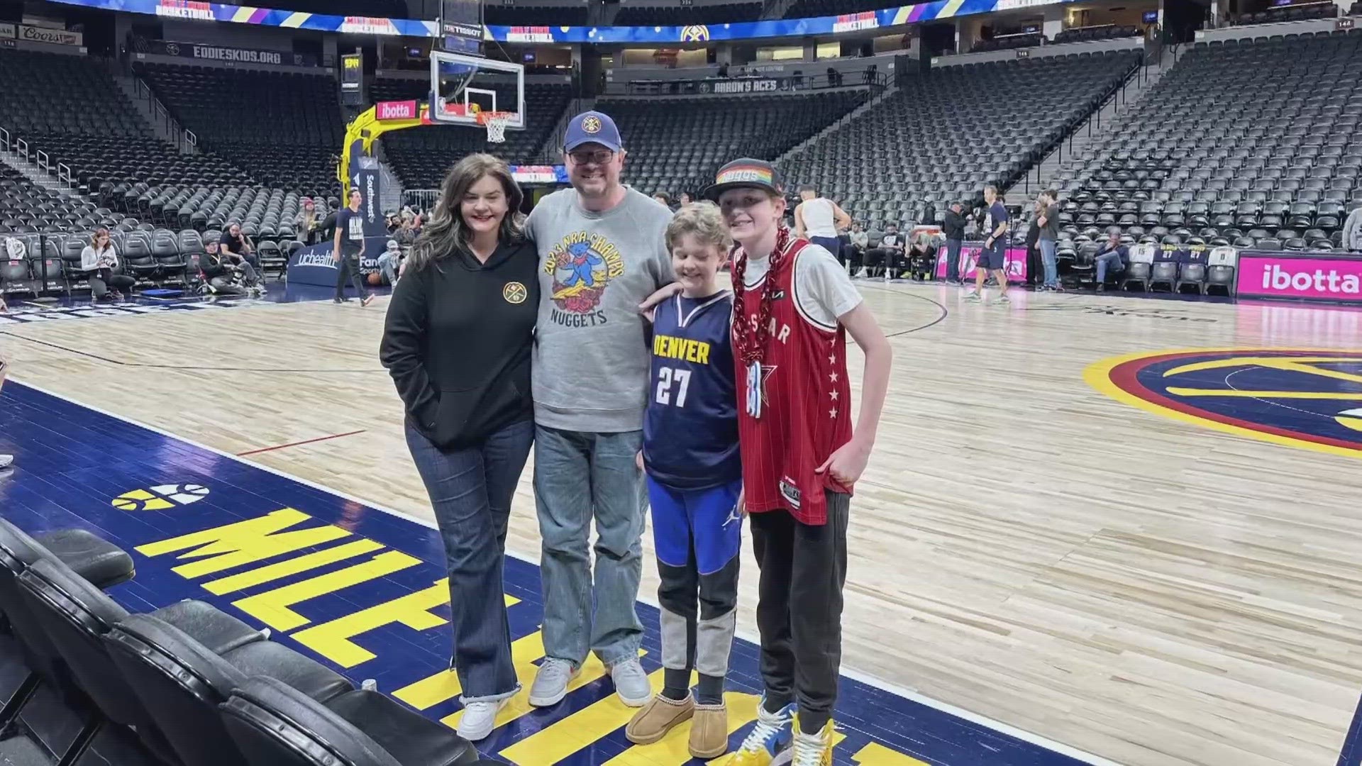 “This is about the best dream ever,” Patrick McCoy said about his huge surprise to watch the Nuggets warm-up and attend the NBA All-Star weekend.
