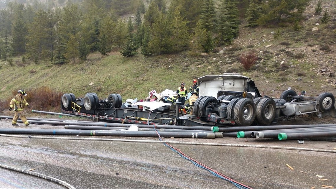 Semi rollover crash at Eisenhower Tunnel briefly shuts down westbound I ...