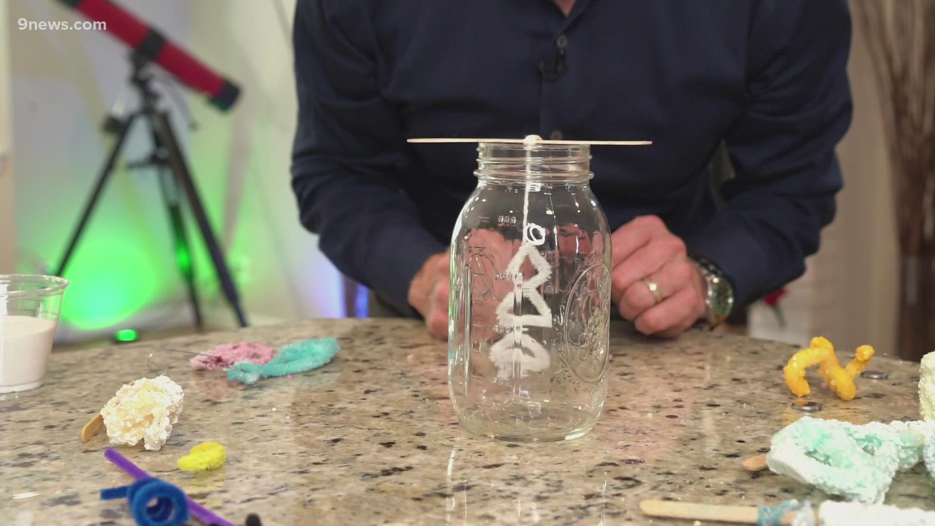 Most people buy holiday ornaments at the store.
but Steve Spangler wants you to try your hand at growing them using a little science experiment.
