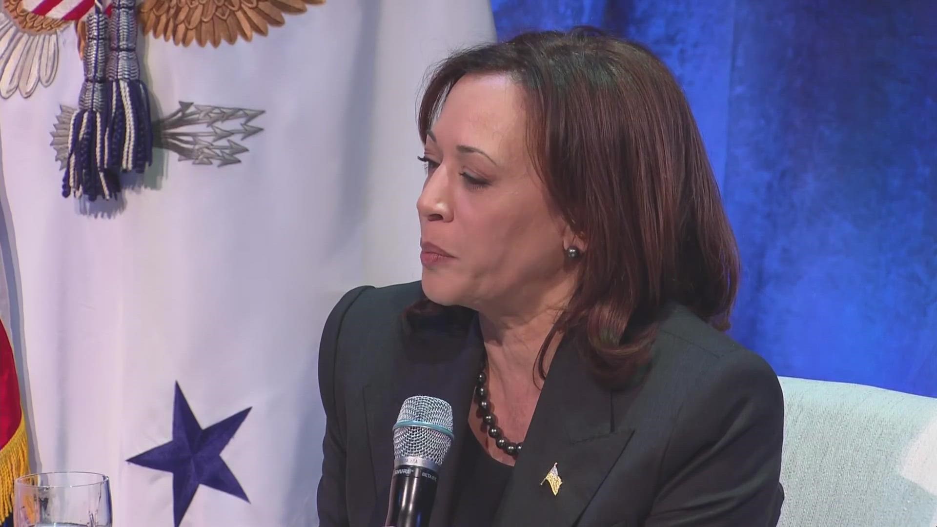 Vice President Kamala Harris discussed climate change during her visit. Expect closures and delays on I-70 and Wadsworth Boulevard.