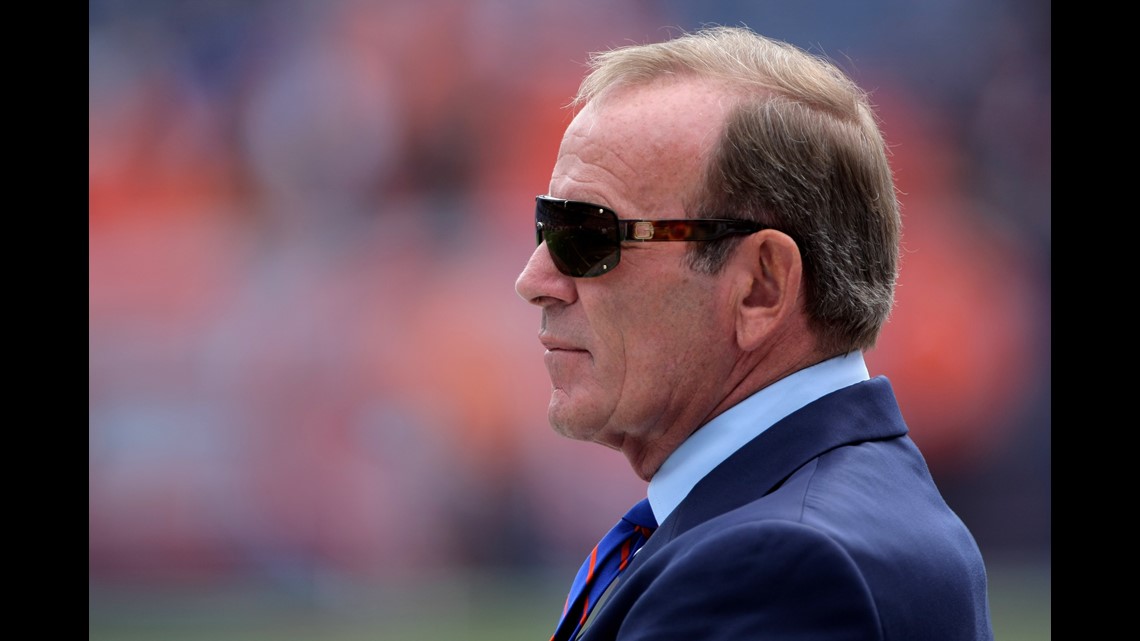 CBSColorado on Twitter: Beth Bowlen Wallace, Brittany Bowlen All Smiles As  They Honor Father Pat Bowlen    / Twitter