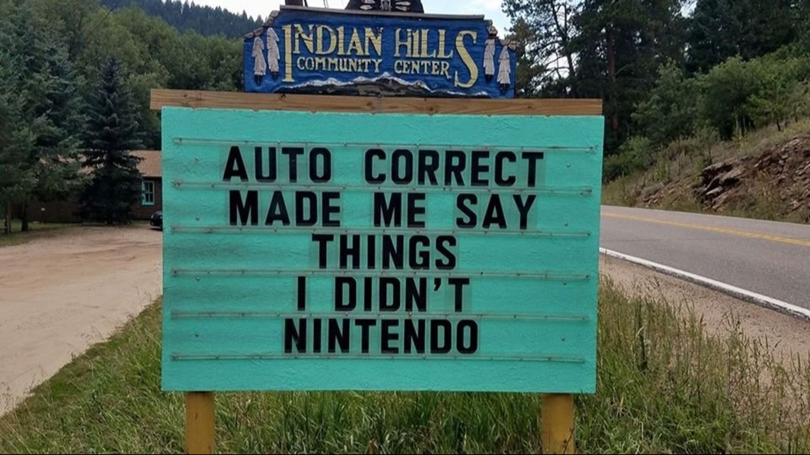 The story behind that punny sign in Indian Hills 