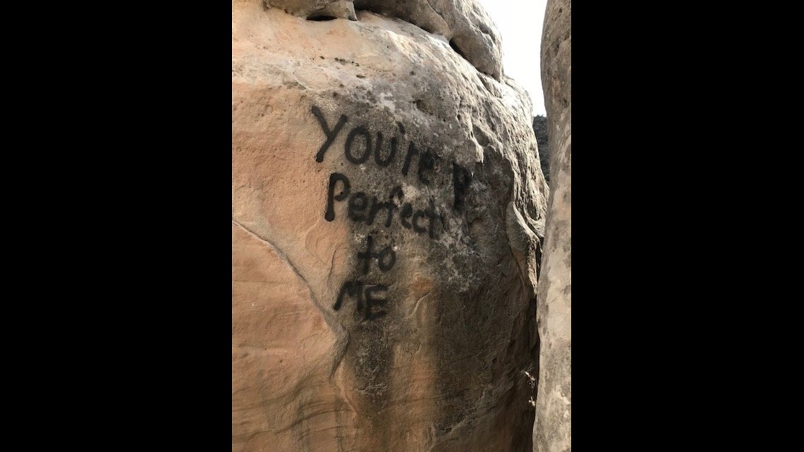 Vandals spray paint Colorado National Monument