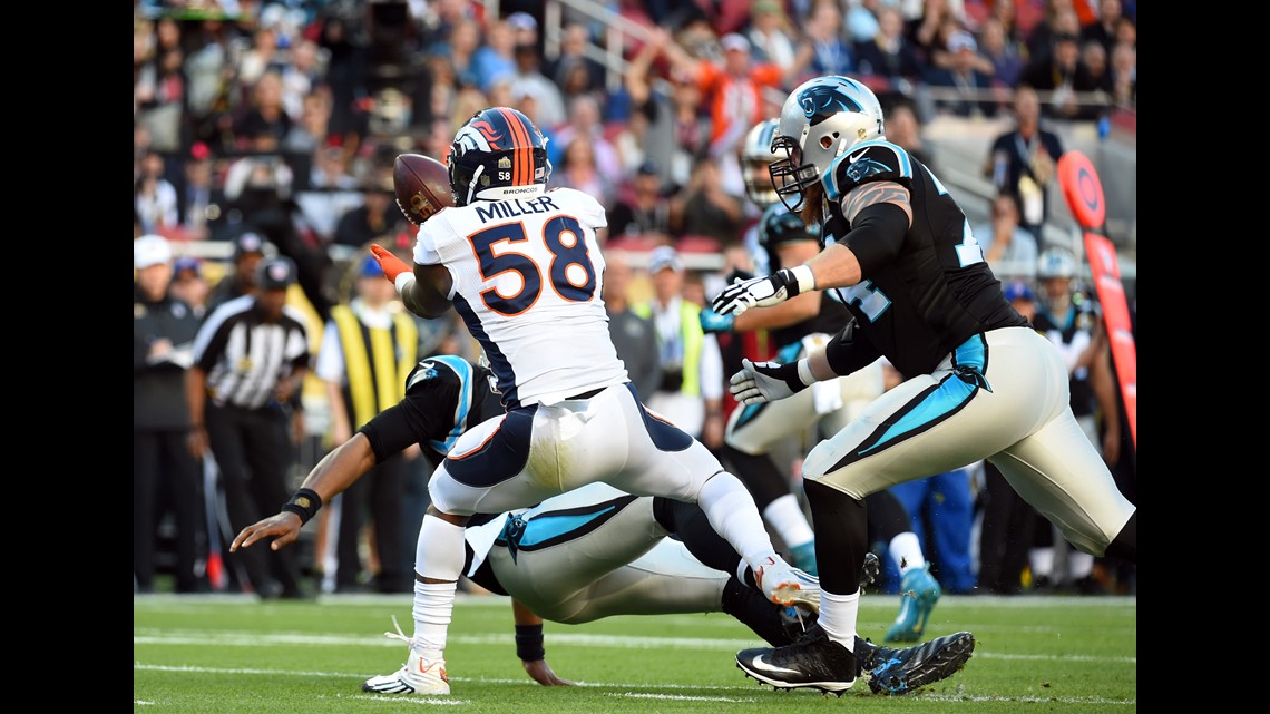 Denver, USA. September 09, 2018: Denver Broncos linebacker Von Miller (58)  during the second quarter of an NFL matchup between the Seattle Seahawks  and the Denver Broncos at Broncos Stadium at Mile