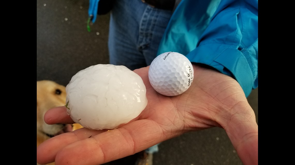 PHOTOS Golf ball sized hail hits north Metro area