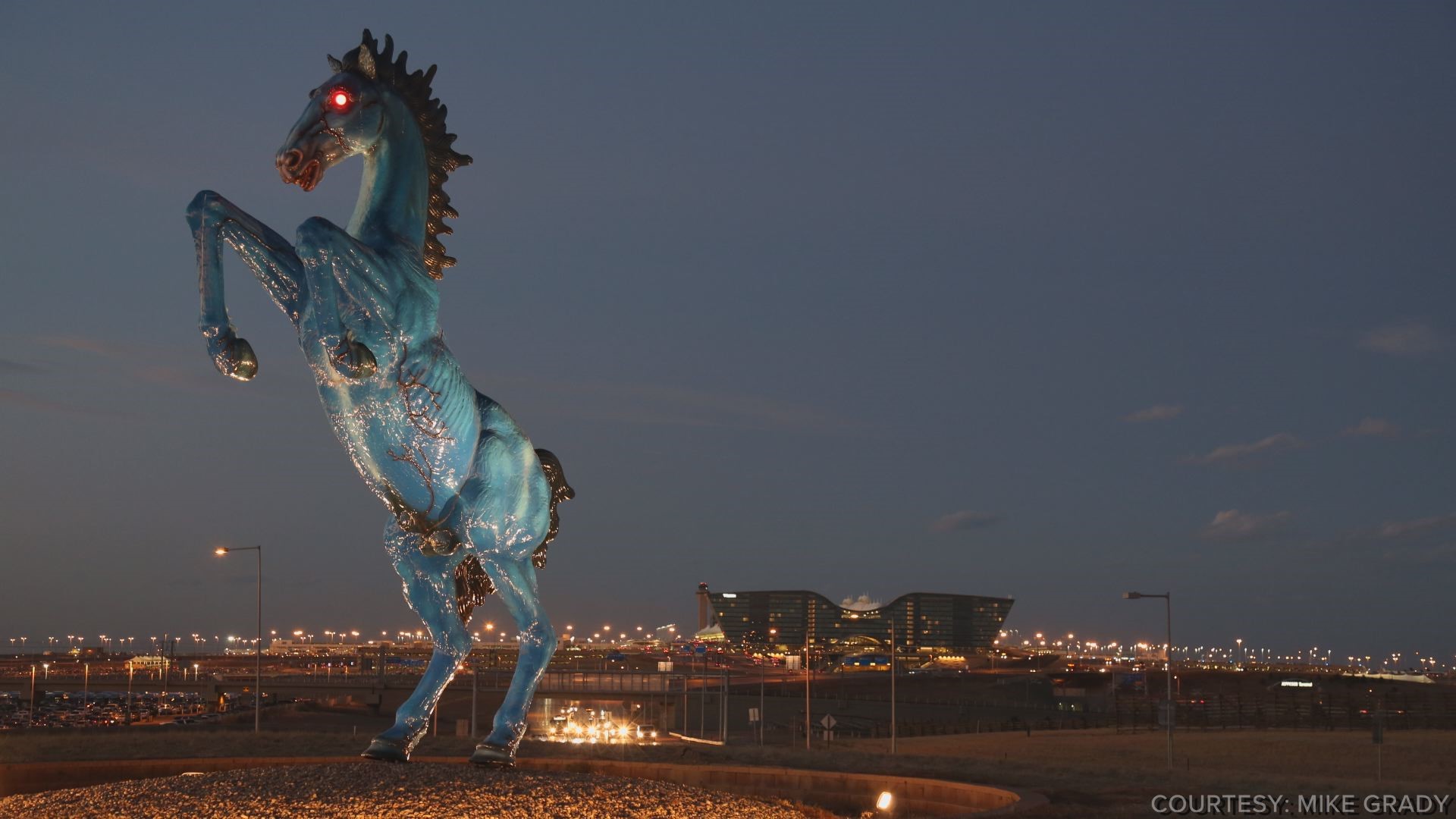 Celebrating 15 years of 'Blucifer' at Denver Intl Airport | 9news.com