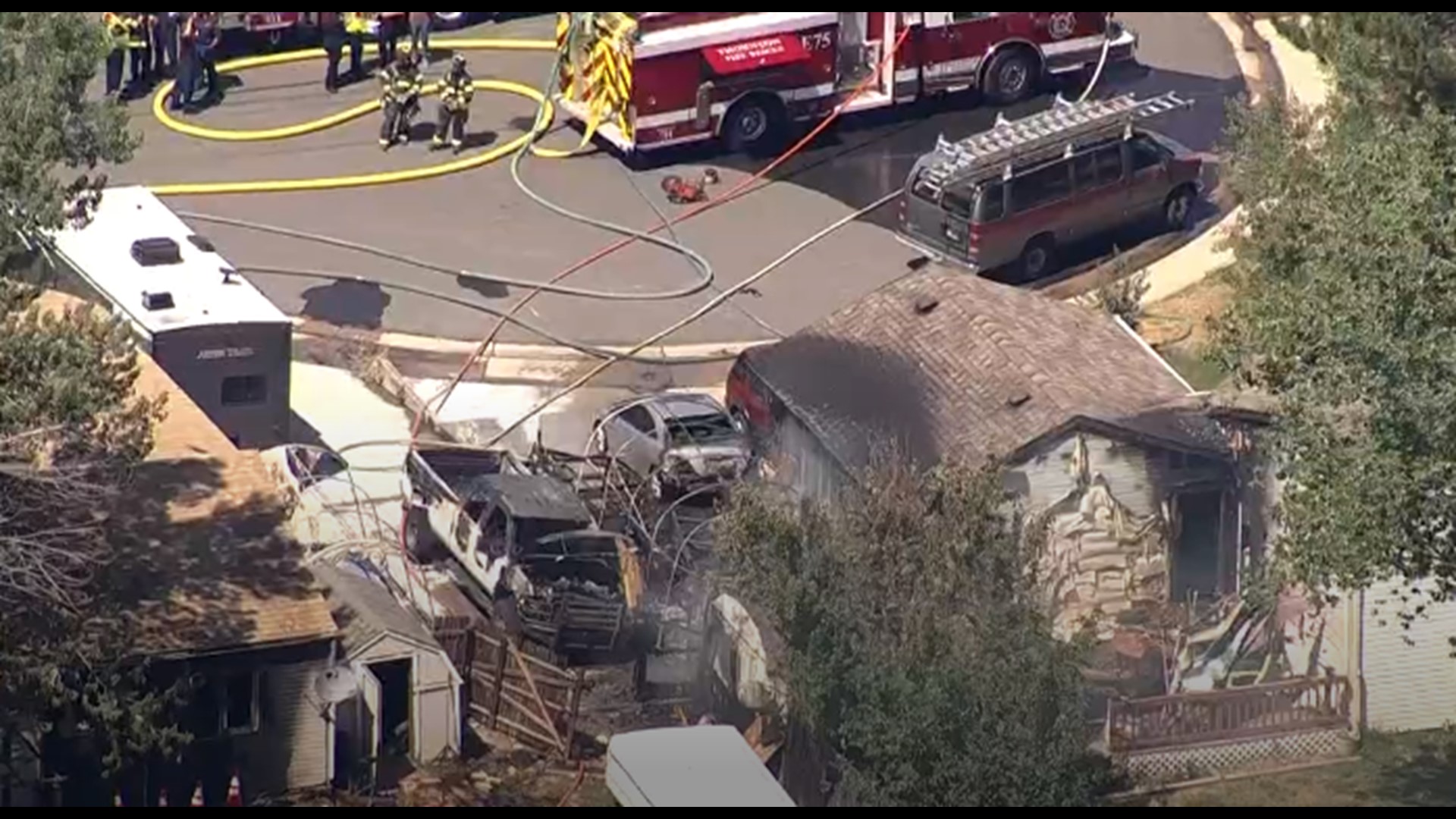 Thornton fire that torched garage extinguished in 15 minutes