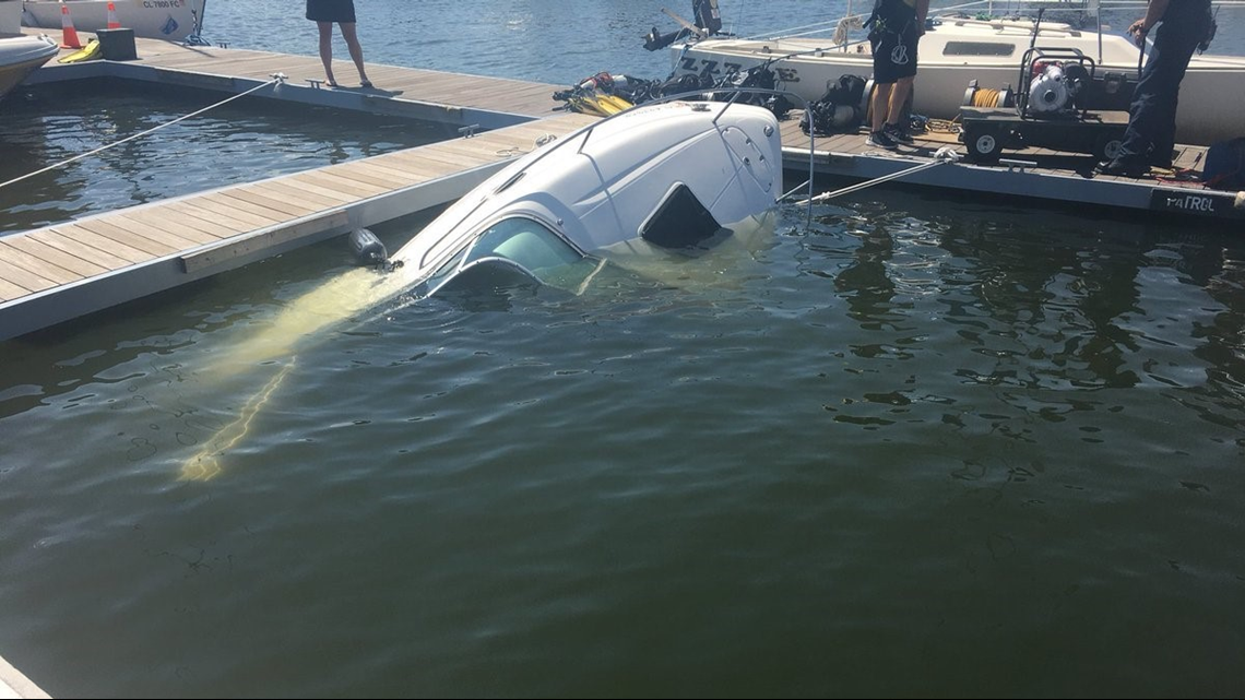 A boat sank in the marina at Chatfield State Park | 9news.com