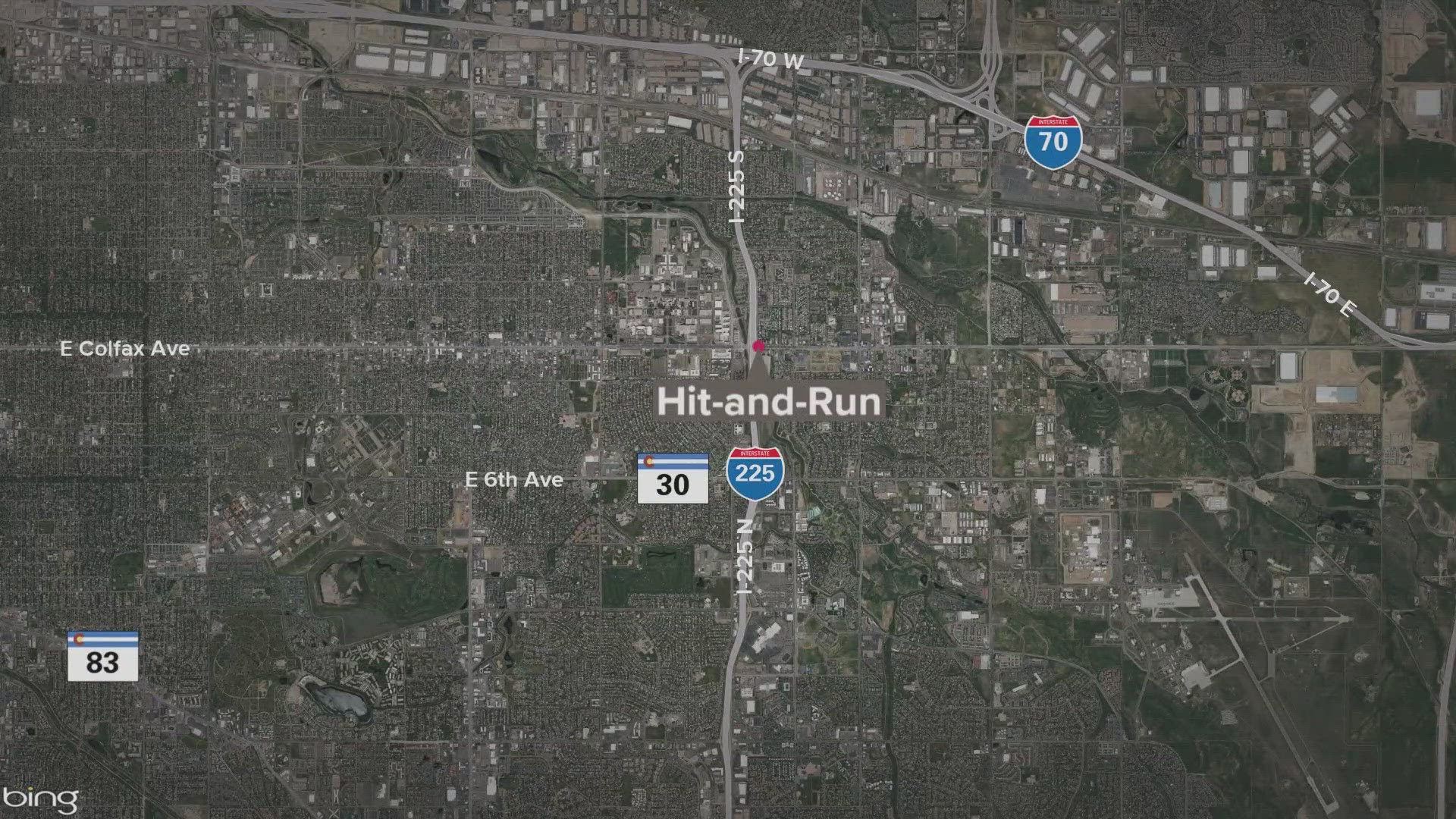A 47-year-old woman was killed Sunday while crossing East Colfax Avenue near the Interstate 225 on-ramp.