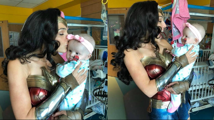 Gal Gadot Surprises Patients At Children S Hospital As Wonder Woman 9news Com Ever wonder what filming with the most wonderful team looks like? gal gadot surprises patients at